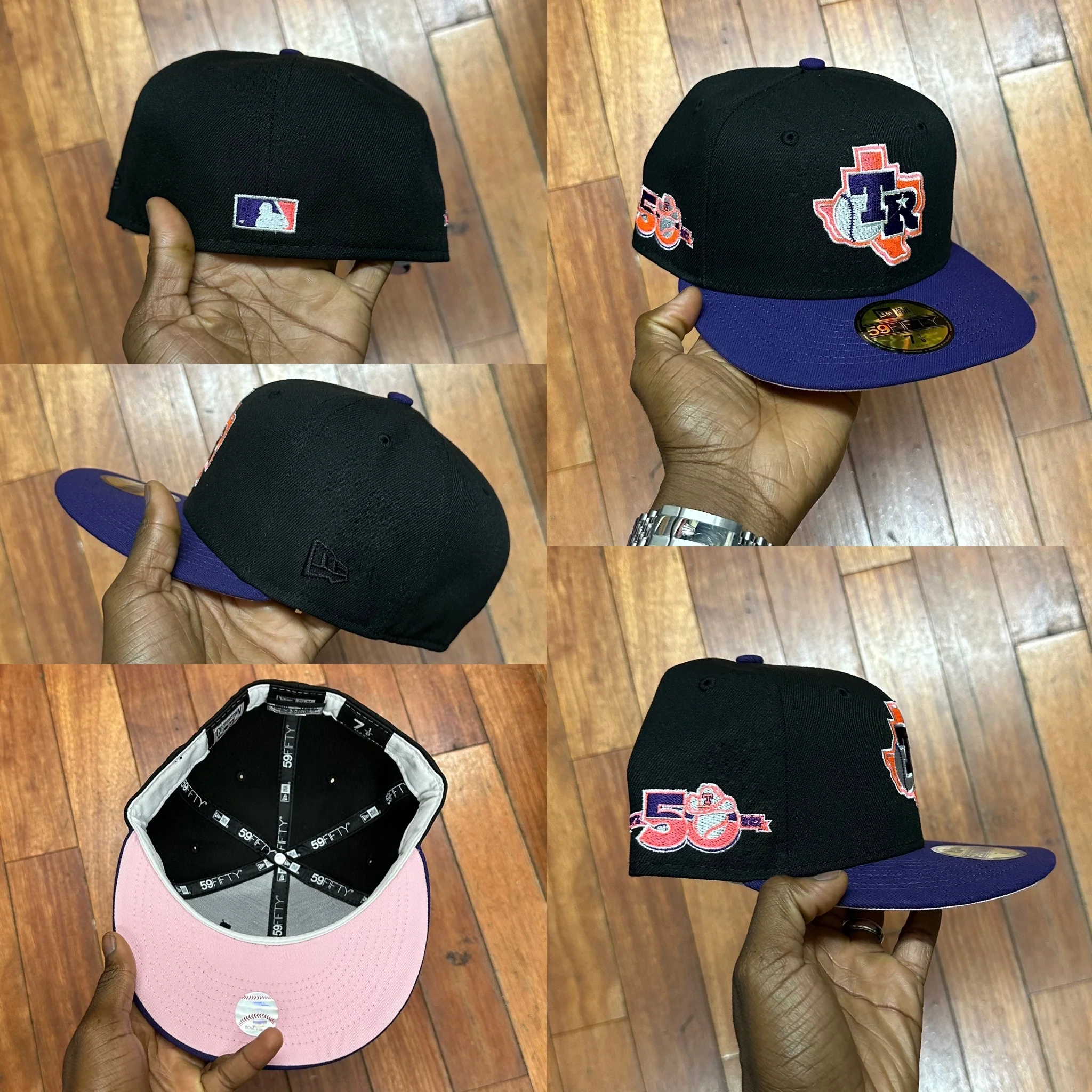 Texas Rangers Black & Purple w/ Pink 50th - Image 6