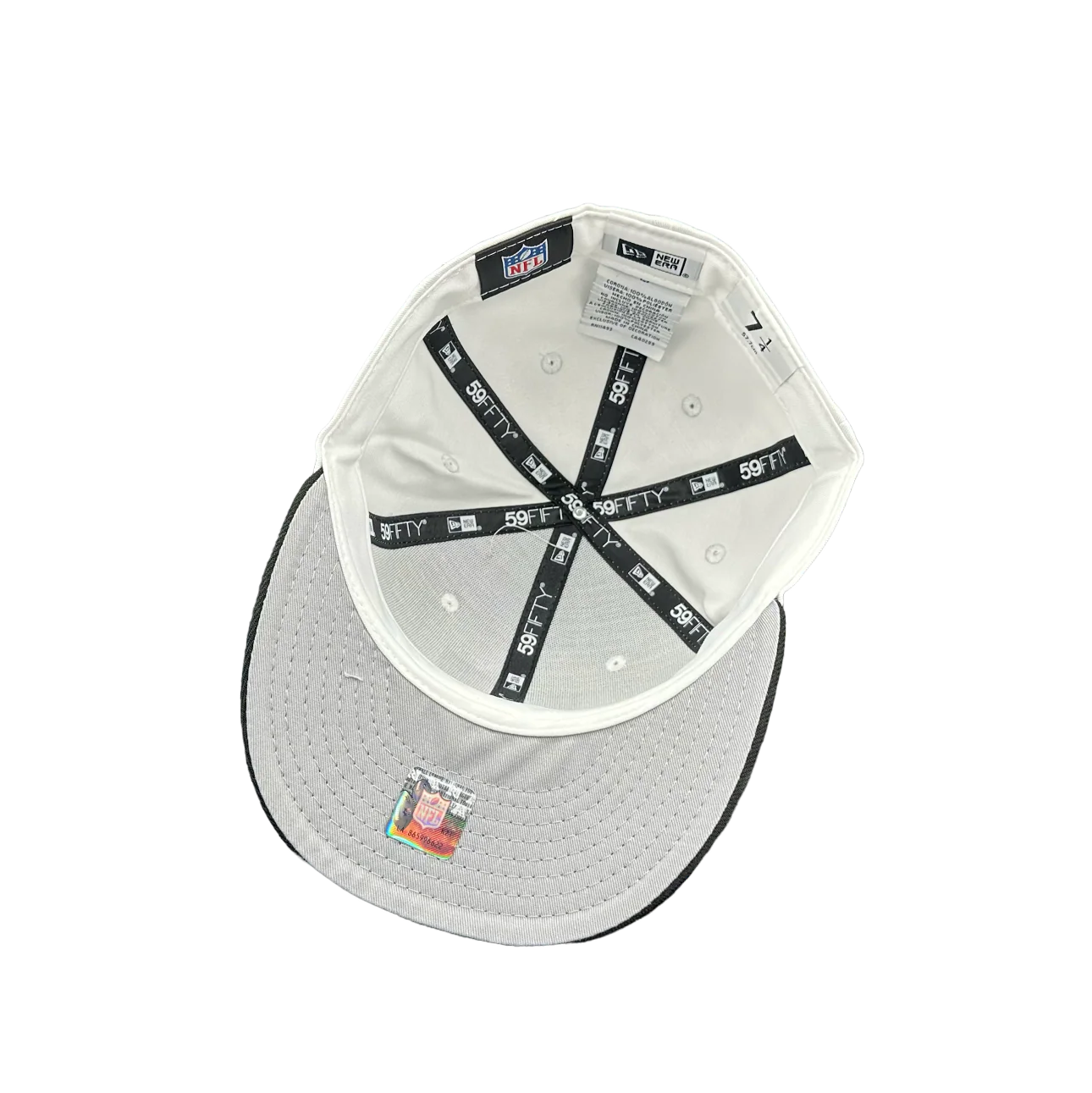 Las Vegas Raiders White & Black 5950 Fitteds XVIII - Image 2