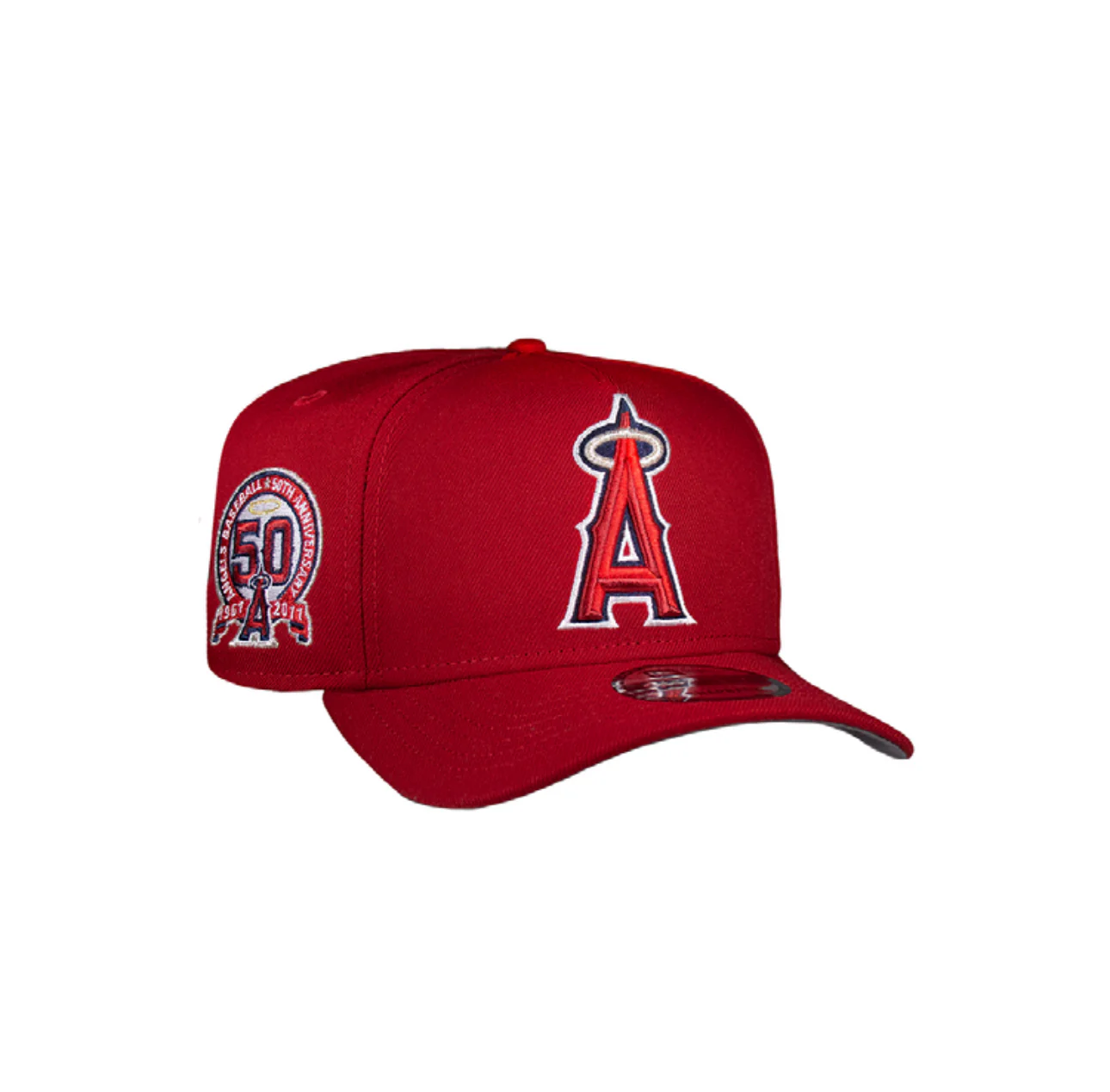 Anaheim Angels All Red 950 AFrame 50Th Snap Back - Image 5
