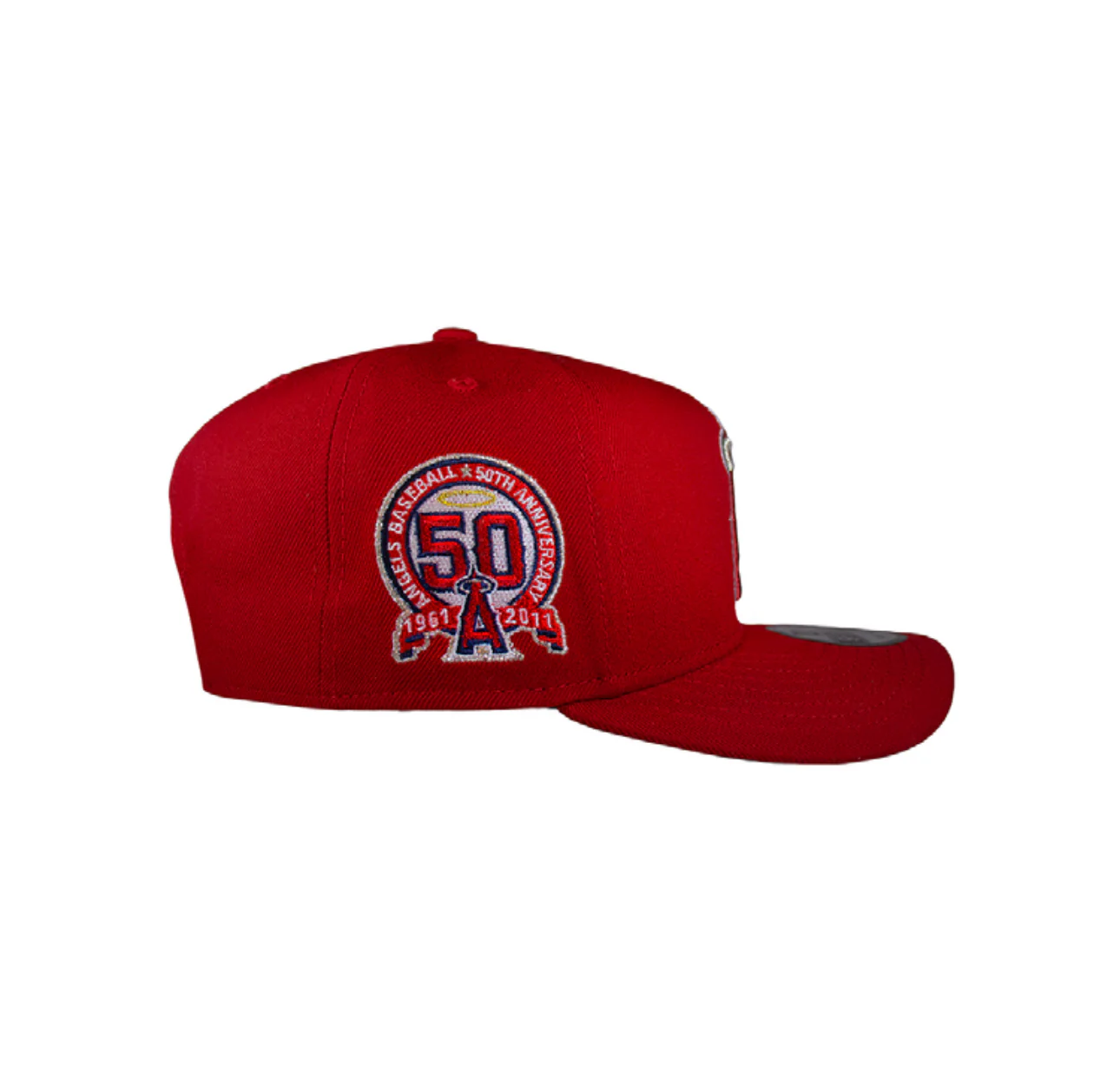 Anaheim Angels All Red 950 AFrame 50Th Snap Back - Image 6