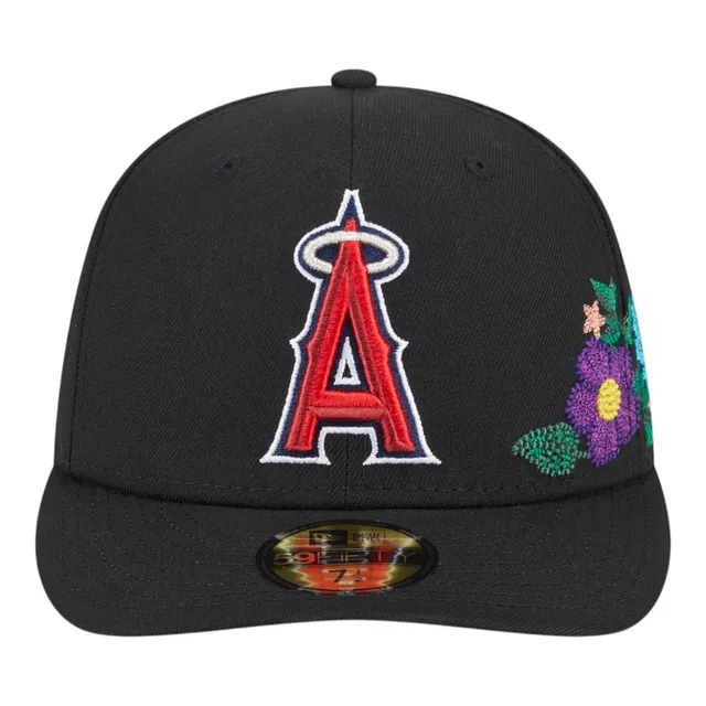 Anaheim Angels Black Floral Chain Stitch Green UV - Image 2