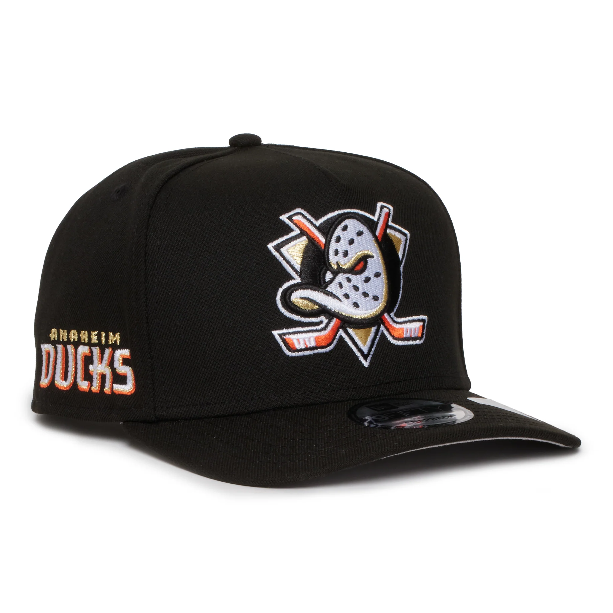 Anaheim Ducks All Black 950 AFrame Snap Back