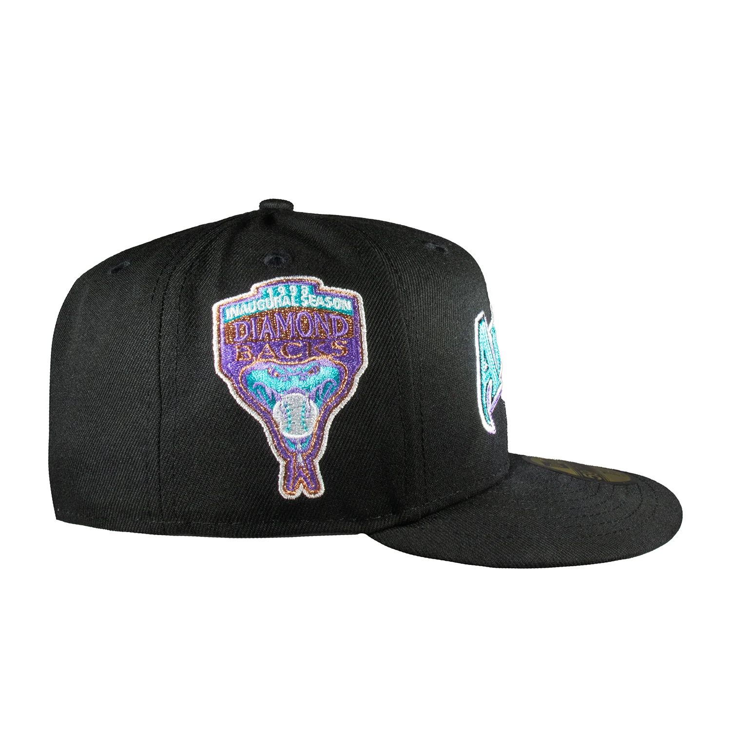 Arizona Diamond Backs All Black Chain Stitch Logo Script - Image 2