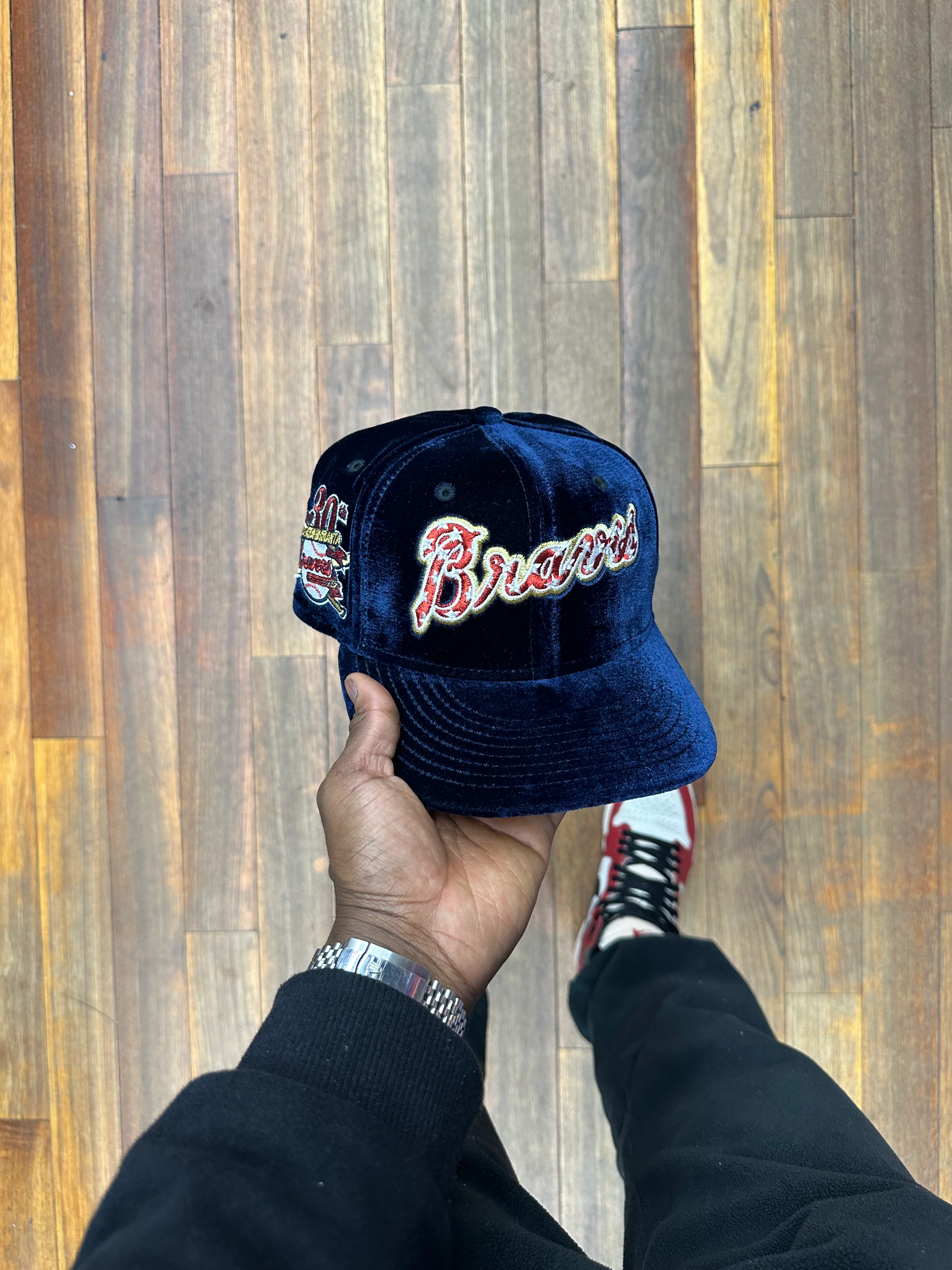 Atlanta Braves Dark Velvet Royal 30Th Anniversary Stars Logo - Image 4
