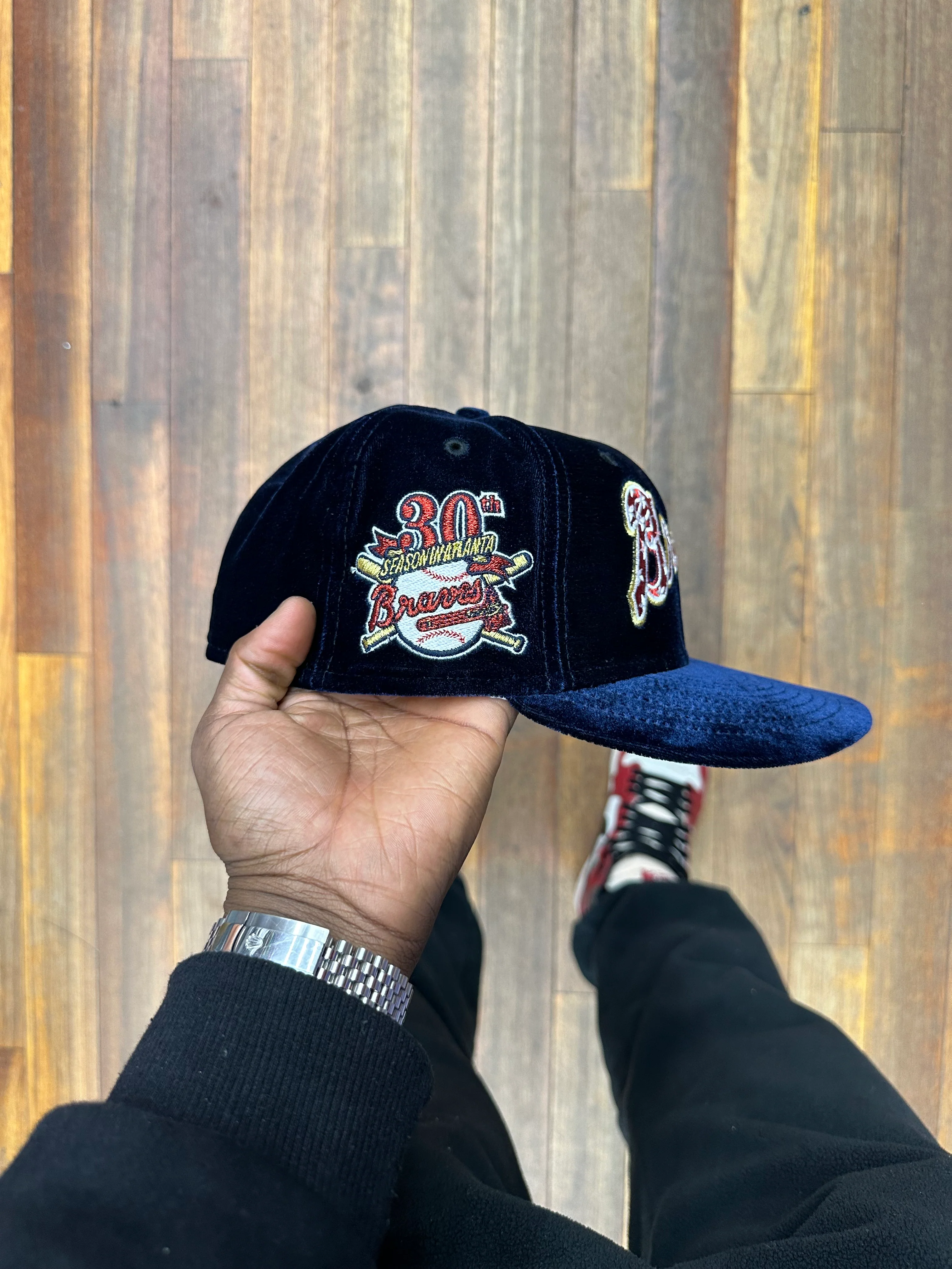 Atlanta Braves Dark Velvet Royal 30Th Anniversary Stars Logo - Image 5