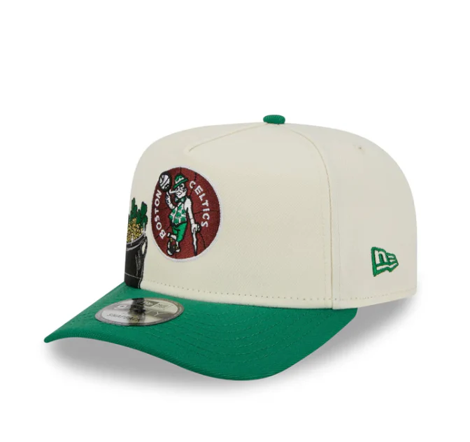 Boston Celtics HWC Chrome White 9FIFTY A-Frame Snapback - Image 3