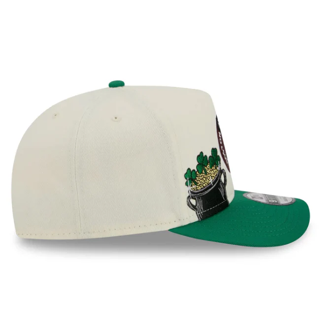 Boston Celtics HWC Chrome White 9FIFTY A-Frame Snapback - Image 5
