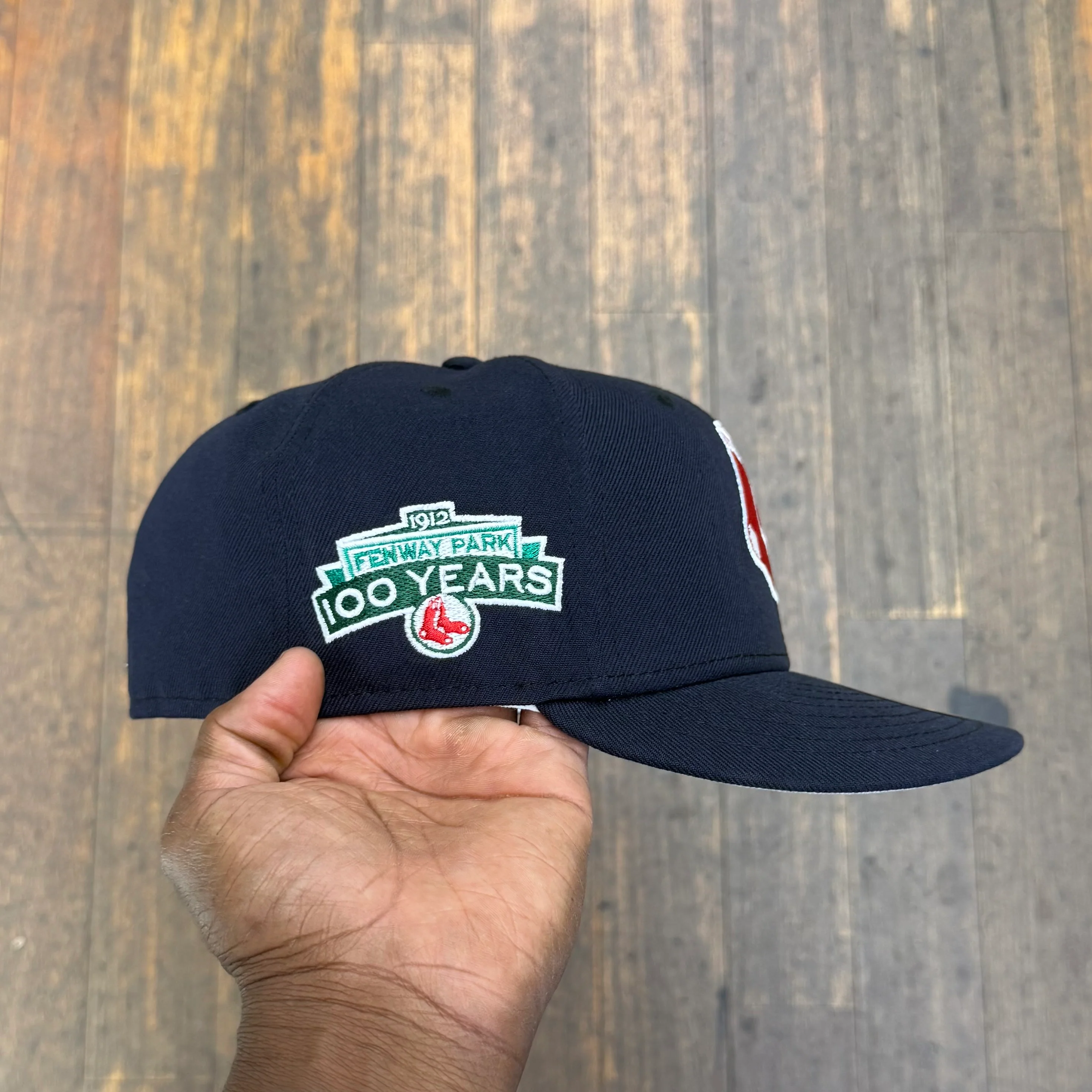 Boston Red Sox Double Sox Navy Fenway Park 100 YEARS - Image 2