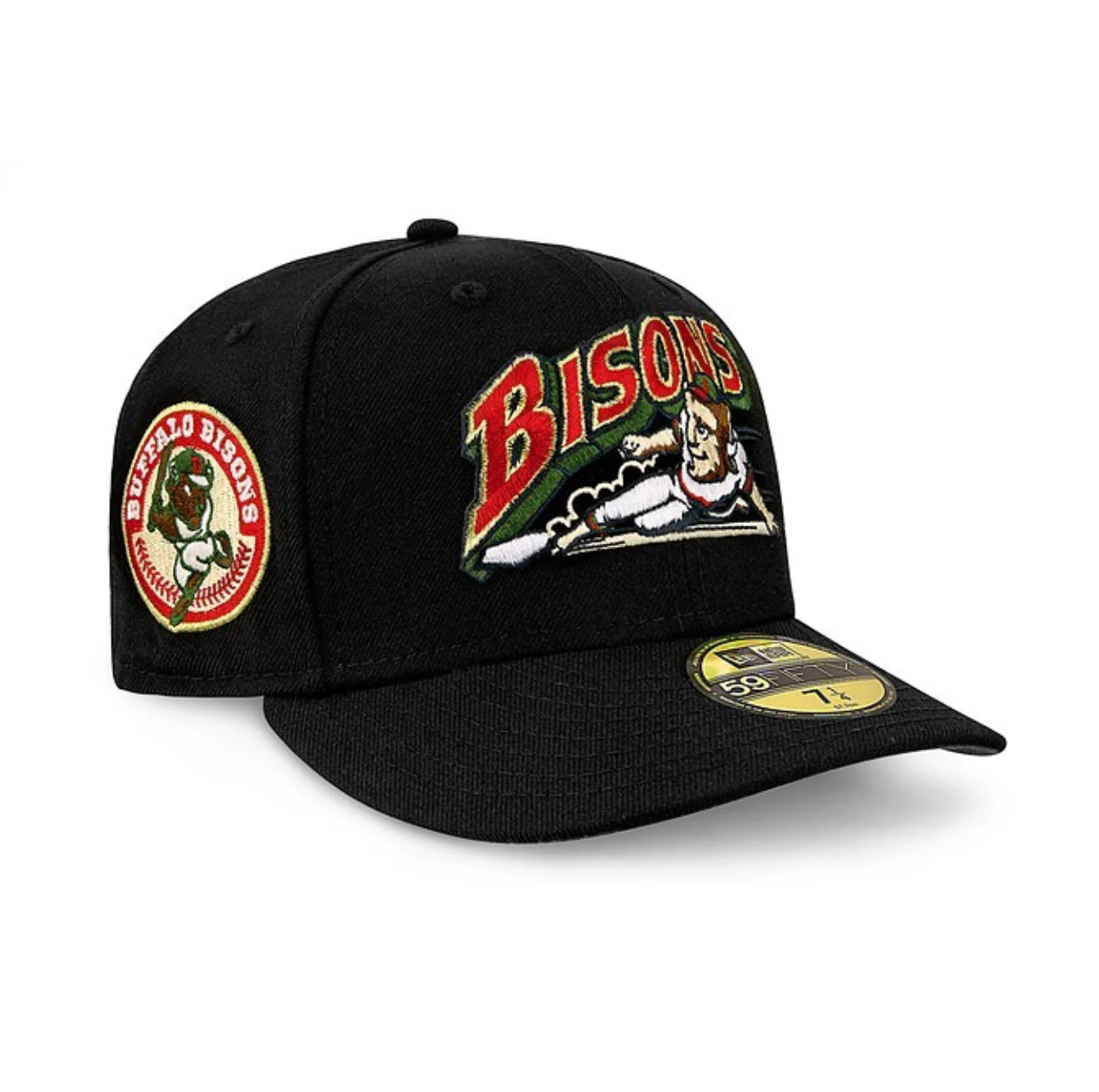 Buffalo Bisons Classic All Black w/ Green UV - Image 2