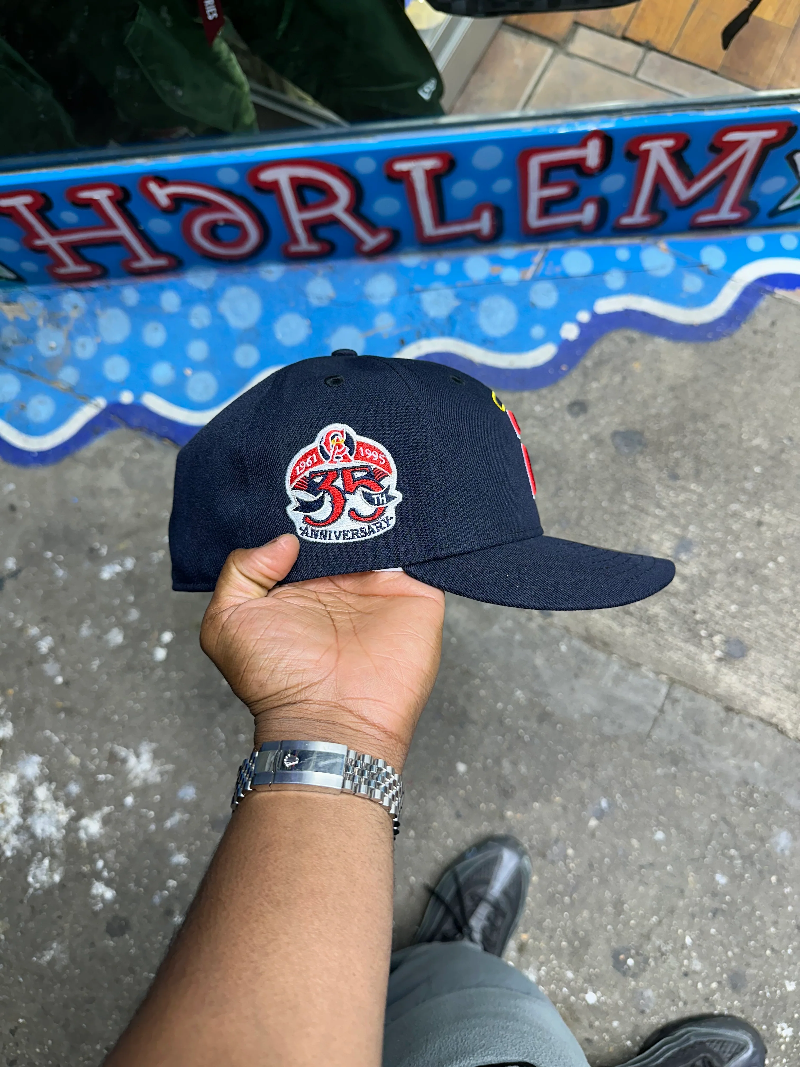 California Angels "Lower Case A" All Navy  35Th - Image 3