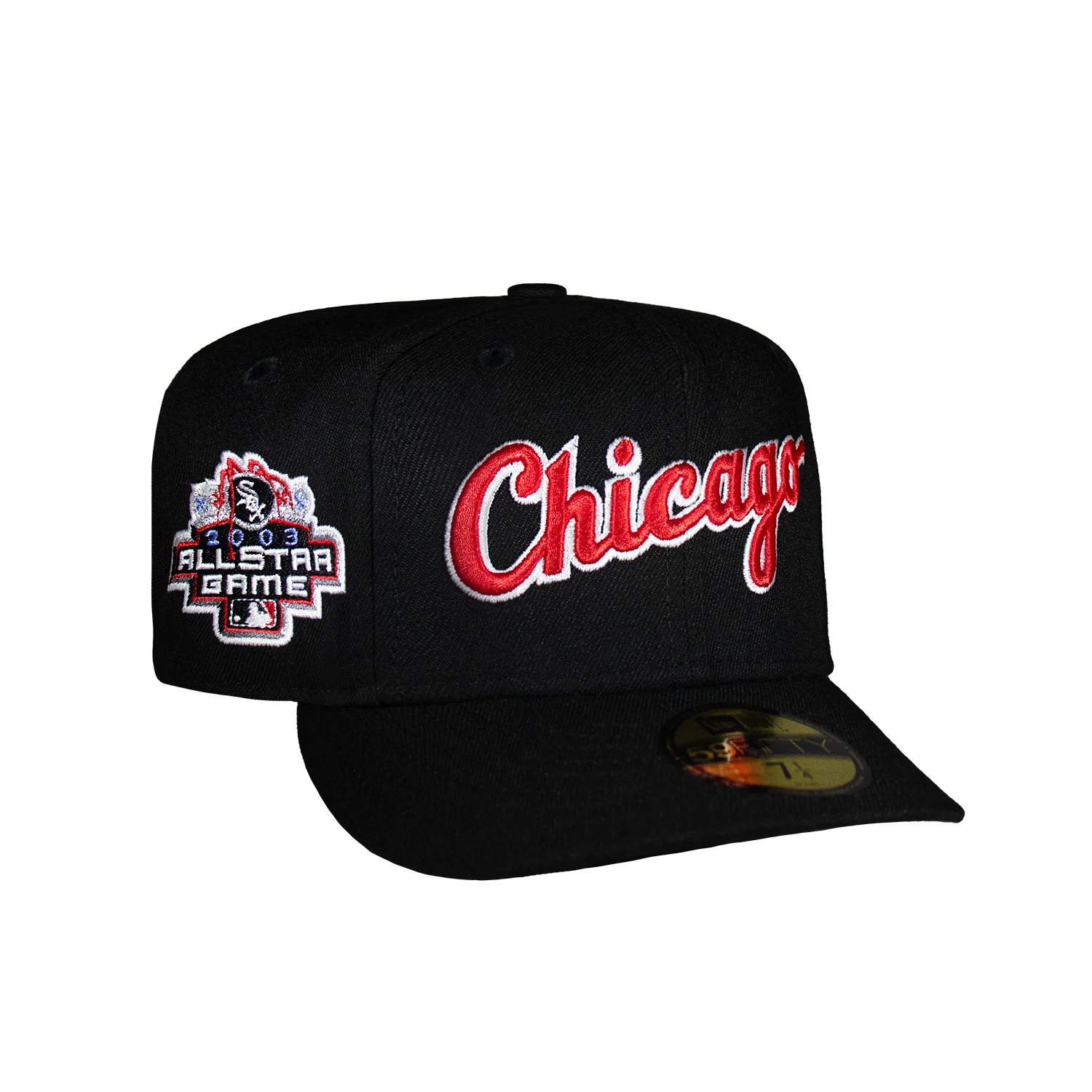 Chicago White Sox All Black Script  Logo 2003 ASG - Image 3