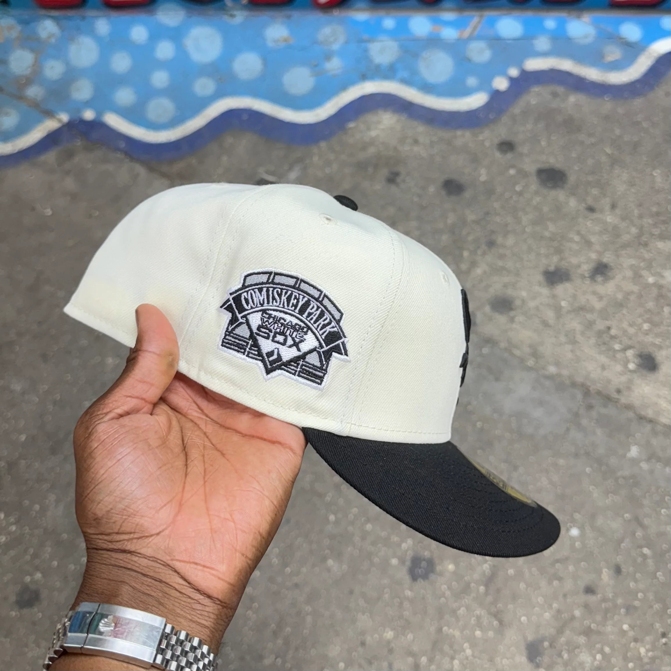 Chicago White Sox Creme and Black Comiskey Patch - Image 2