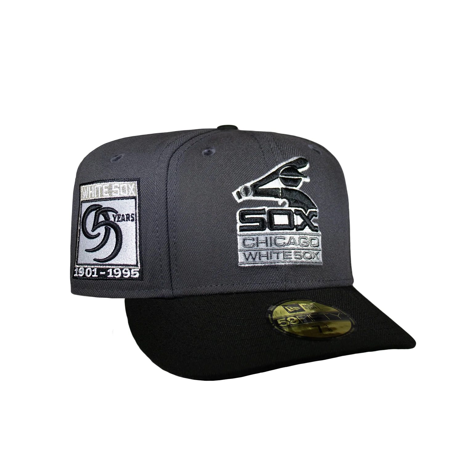 Chicago White Sox Dark Grey and Black 95 Years - Image 2