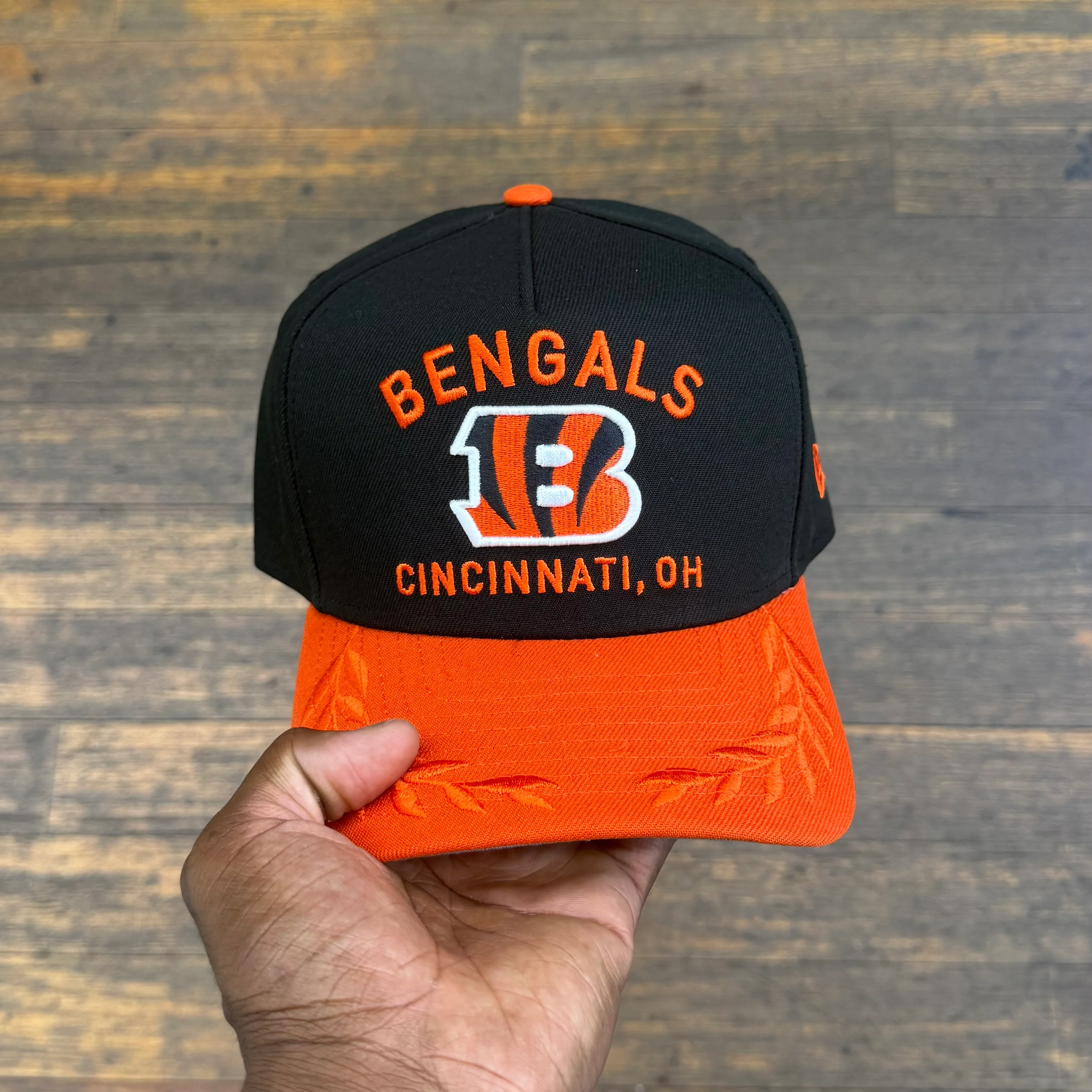 Cincinnatti Bengals Black NFL25 DRAFT 950 AFrame Snap Back - Image 2