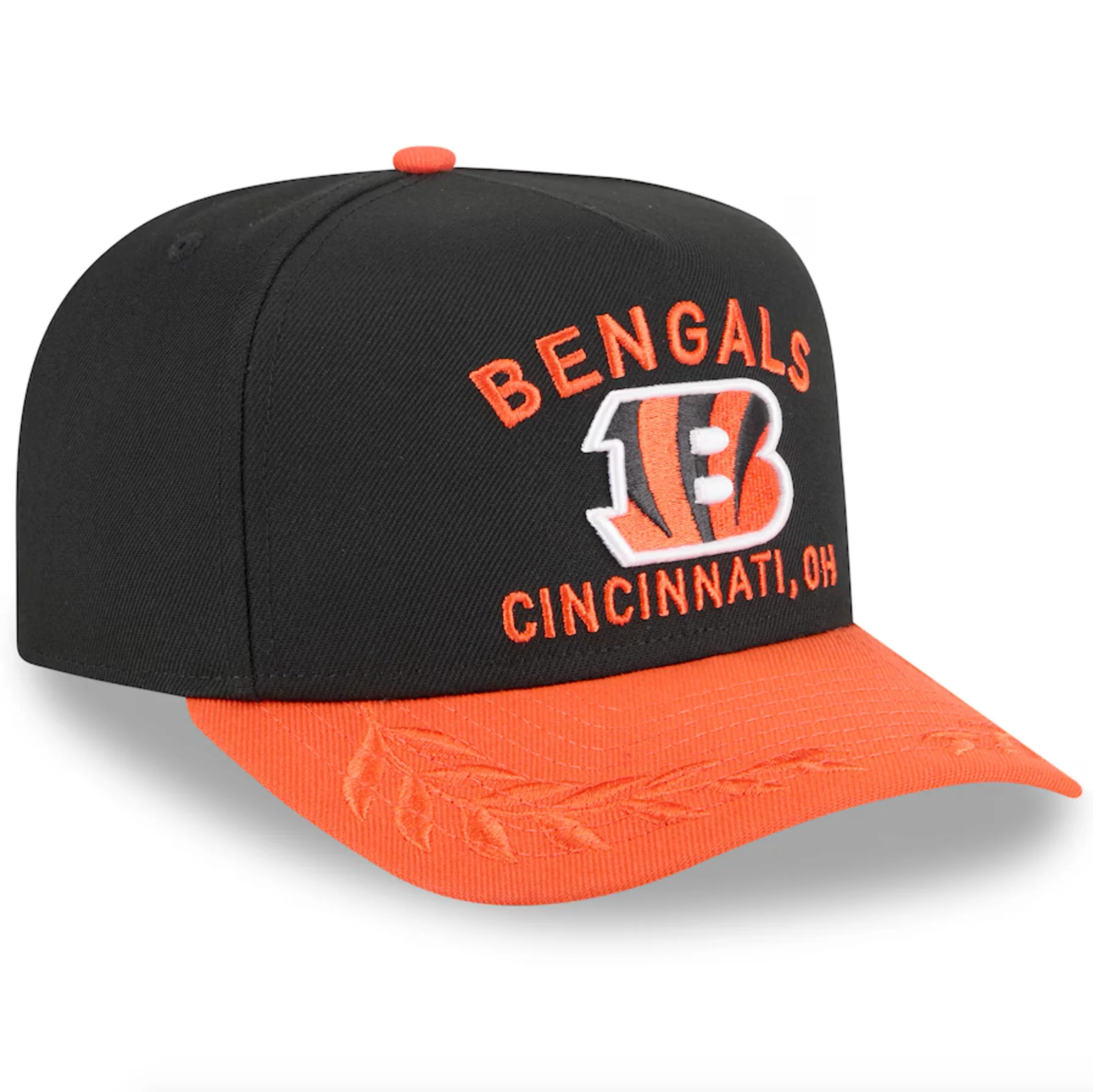 Cincinnatti Bengals Black NFL25 DRAFT 950 AFrame Snap Back - Image 3