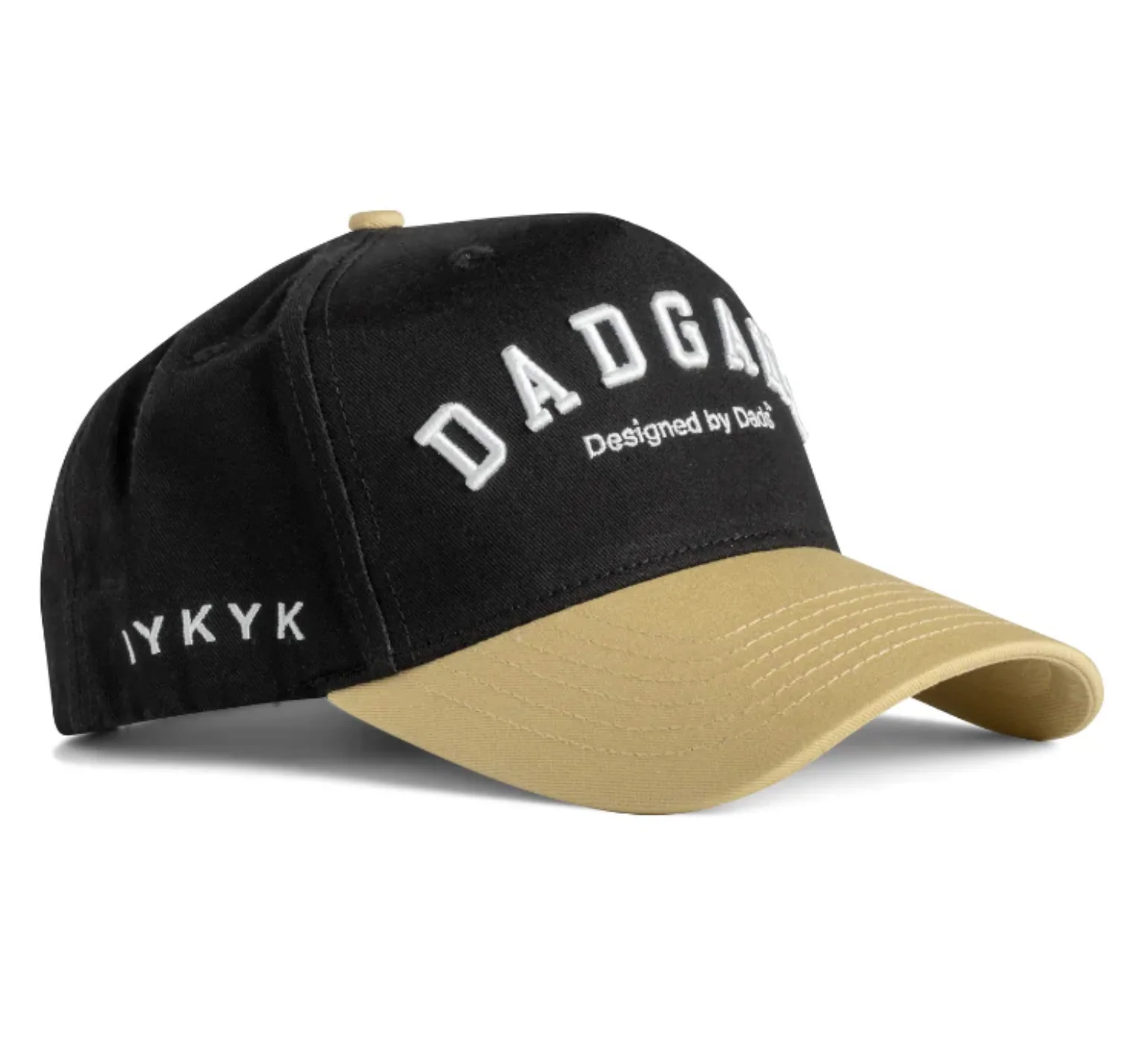 DAD GANG Script Black and Gold Trucker - Image 2