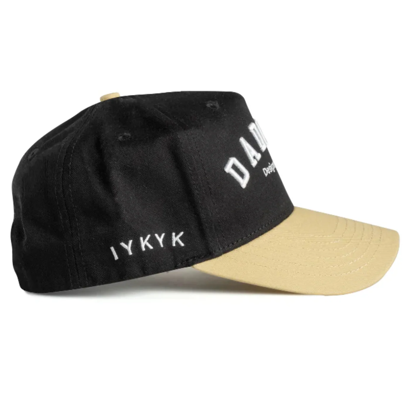 DAD GANG Script Black and Gold Trucker - Image 4