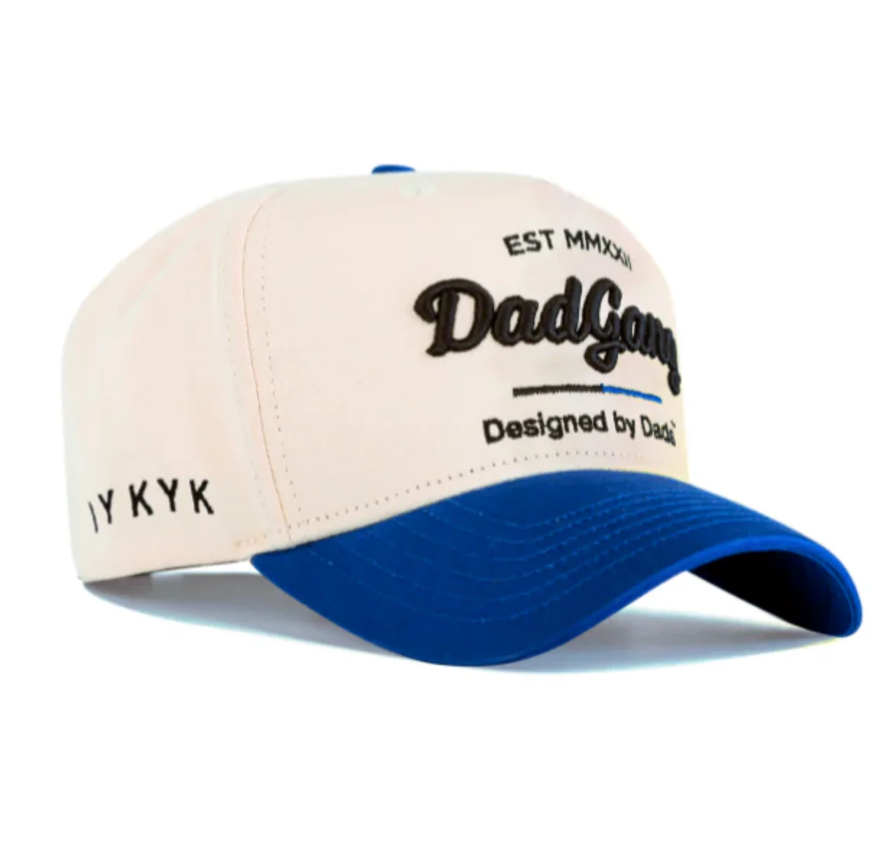DAD GANG Horsepower Cream and Blue Trucker - Image 2