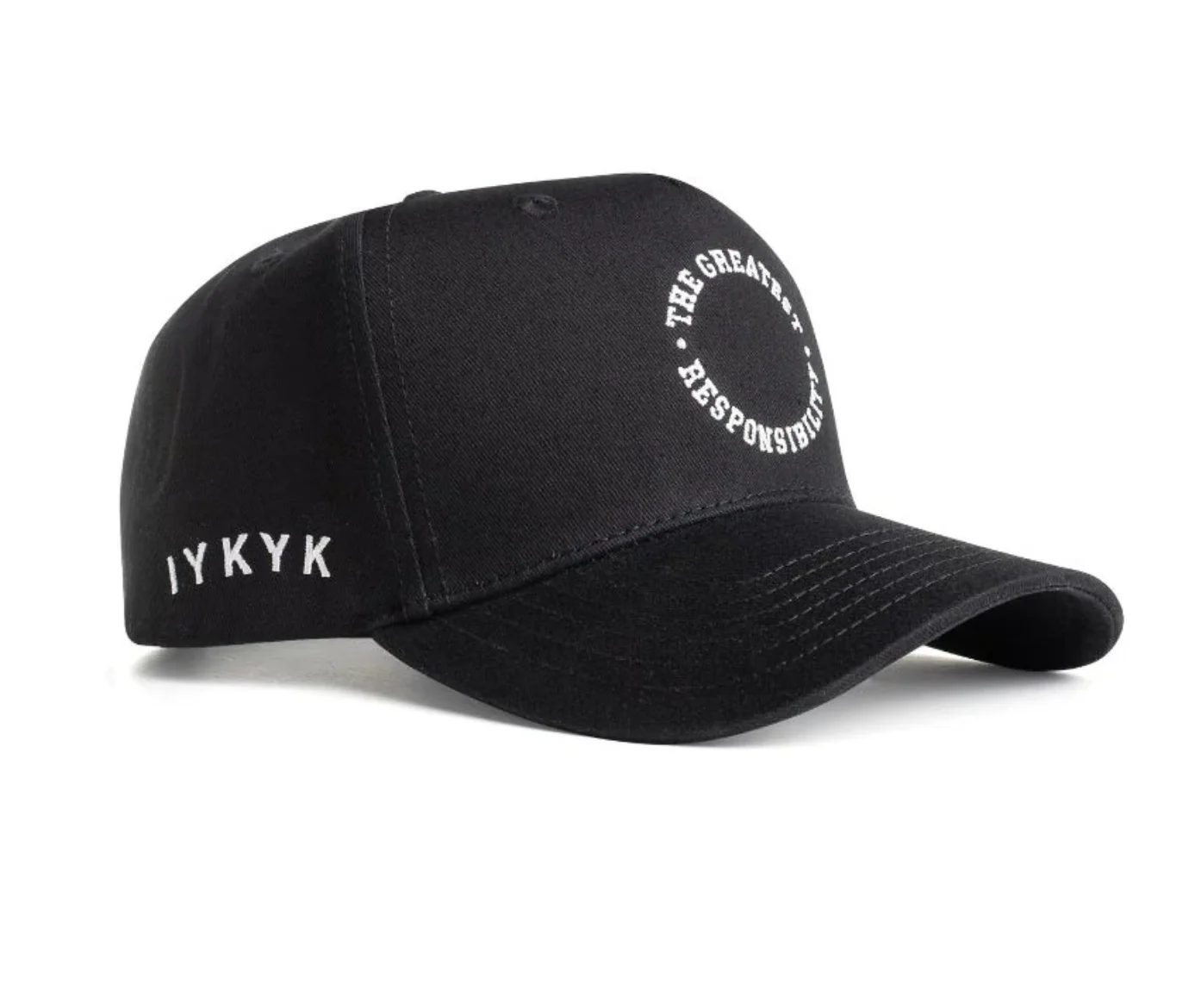 DAD GANG The Greatest Responsibility All Black Snap Back - Image 2