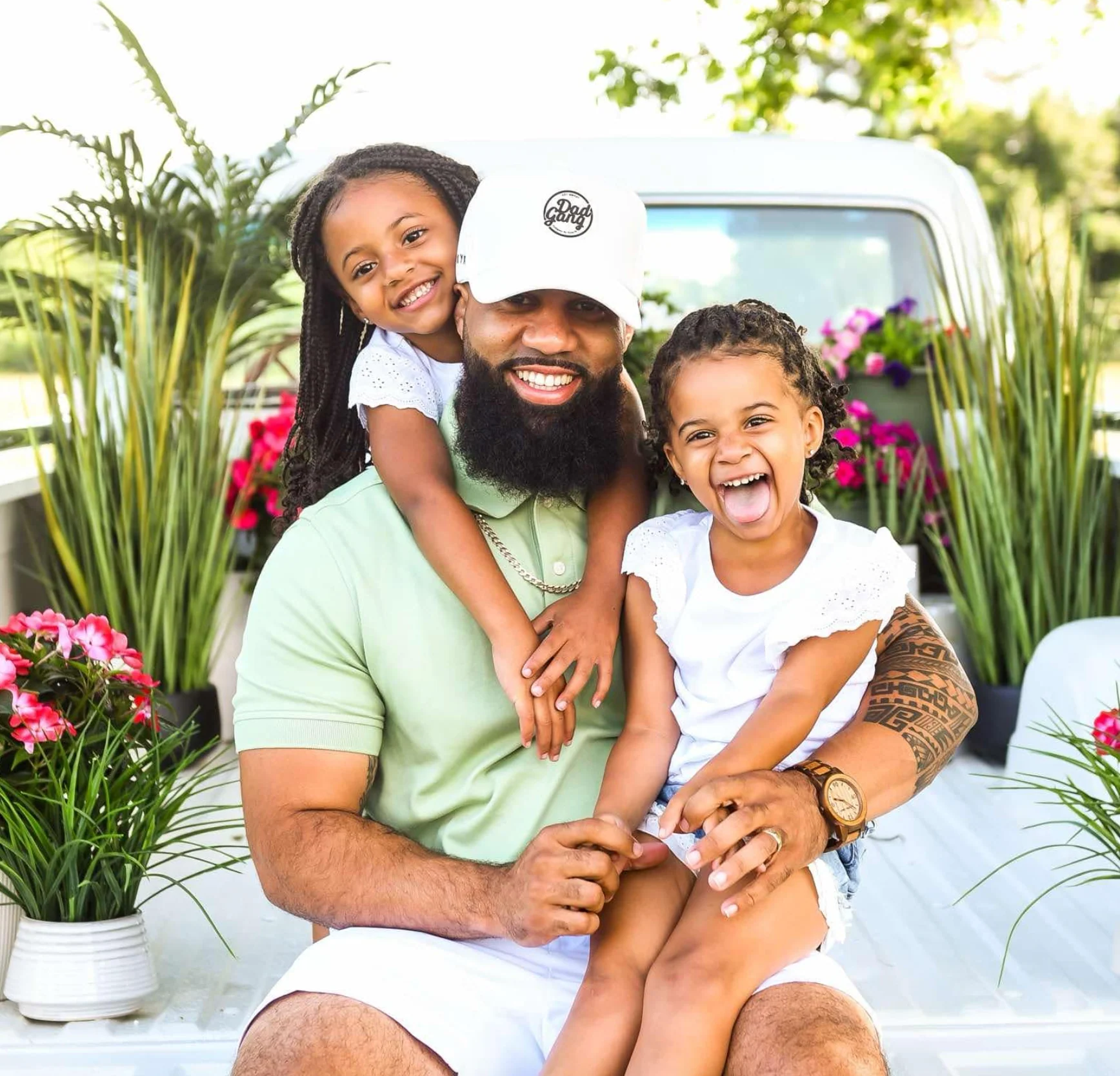 DAD GANG White Athletic Trucker - Image 3