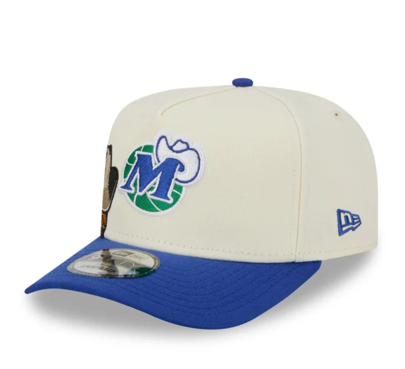 Dallas Mavericks HWC Chrome White 9FIFTY A-Frame Snapback - Image 3
