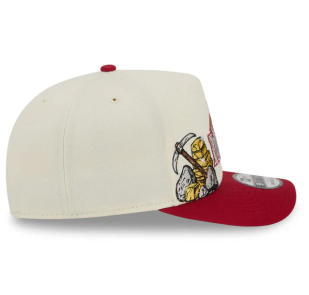 Denver Nuggets HWC Chrome White 9FIFTY A-Frame Snapback - Image 4