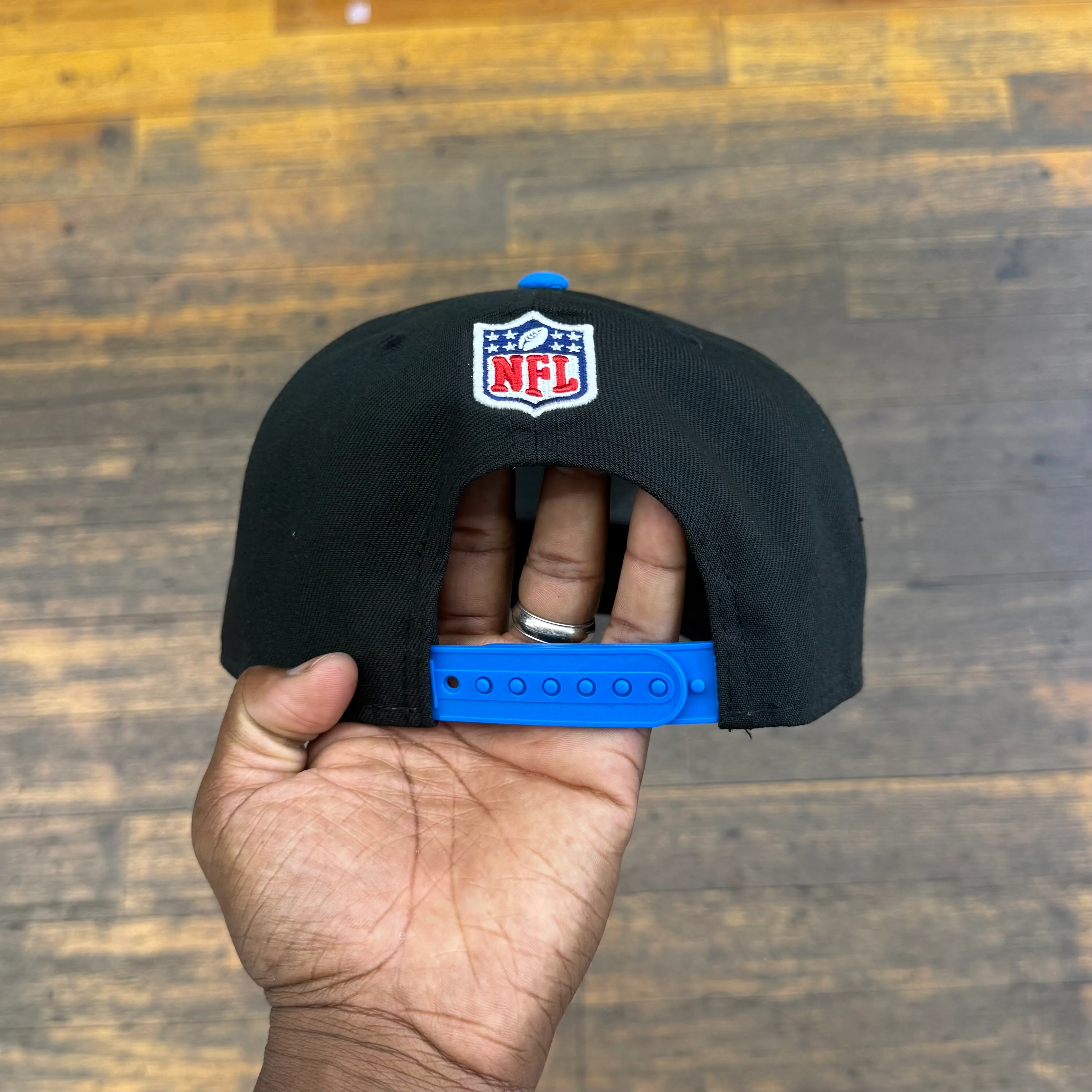 Detroit Lions Black NFL25 DRAFT 950 AFrame Snap Back - Image 4