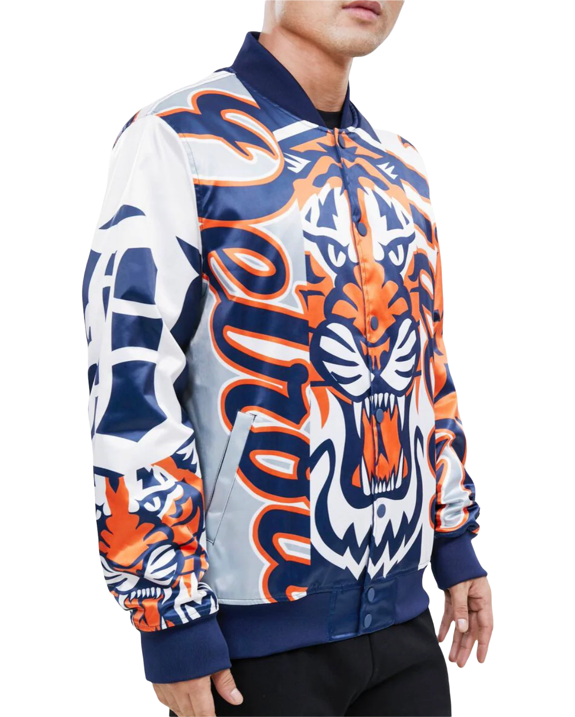 DET. TIGERS SATIN JACKET - Image 3