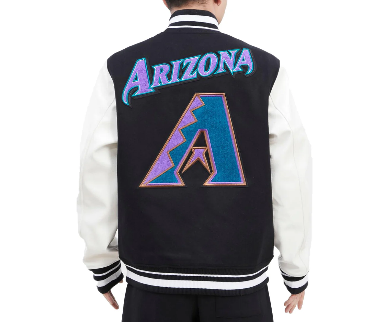Arizona Diamondbacks Black Varsity Jacket - Image 4