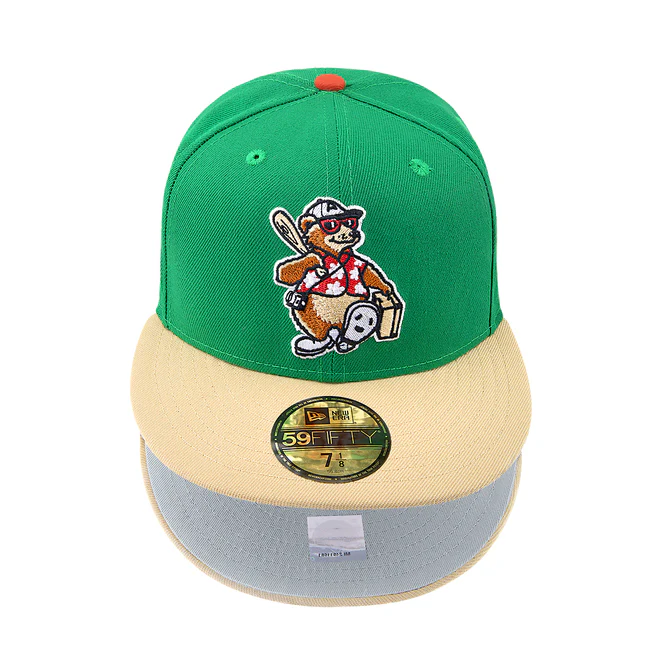 Asheville Tourists Green & Camel Grey uv MilB - Image 2