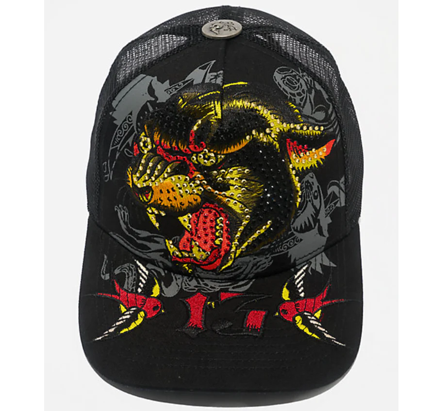 Ed Hardy PANTHER HEAD Trucker HAT - Image 2