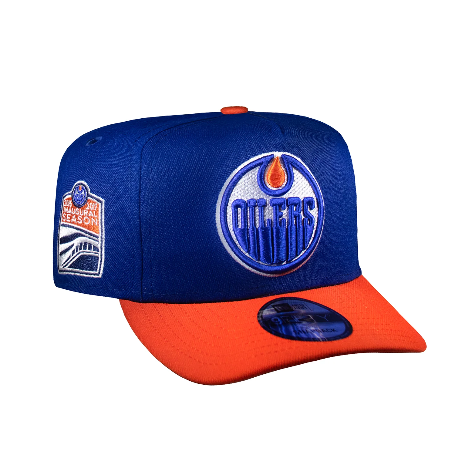 Edmonton Oilers Royal & Orange 950 AFrame Snap Back - Image 2