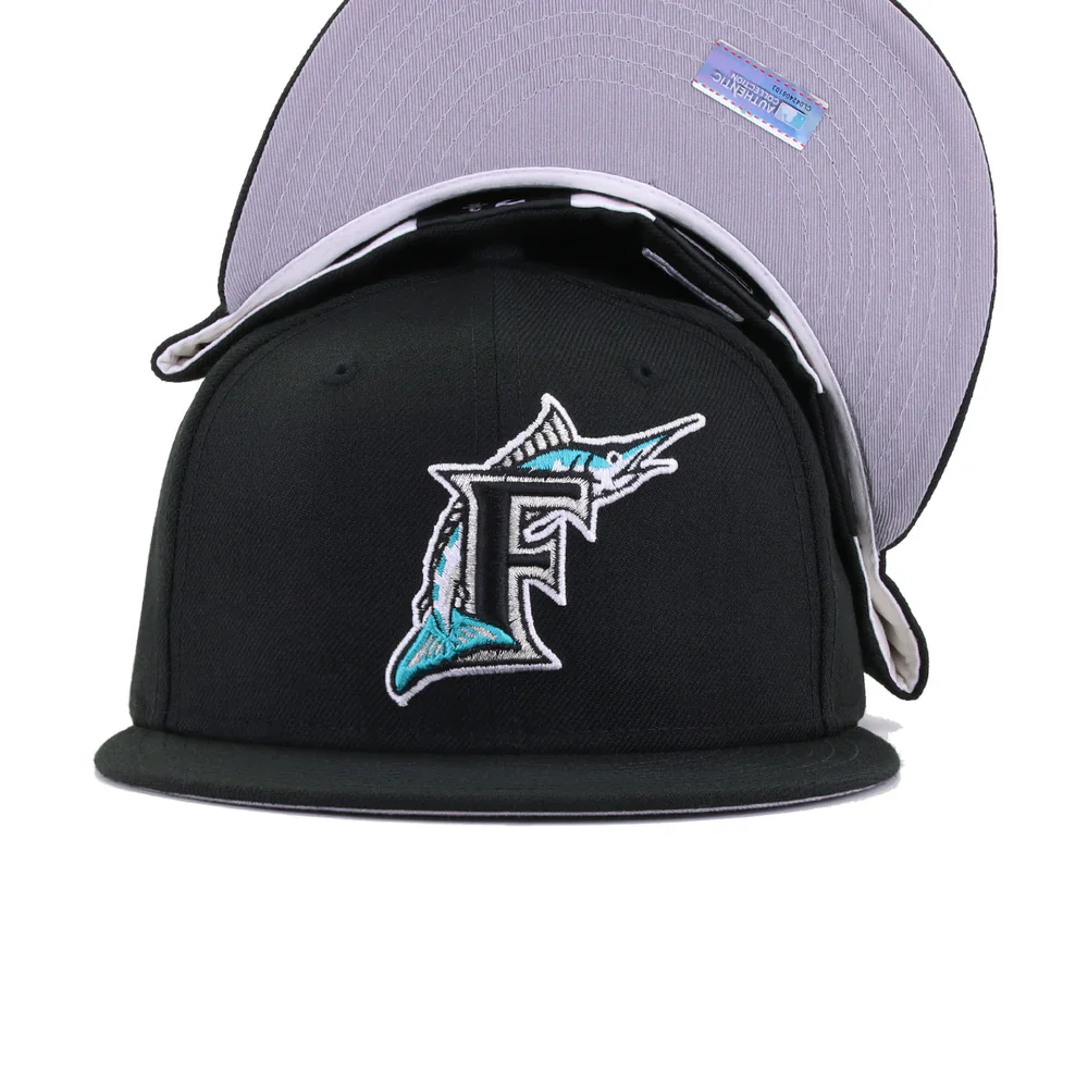 Florida Marlins All Black No patch Grey UV - Image 5