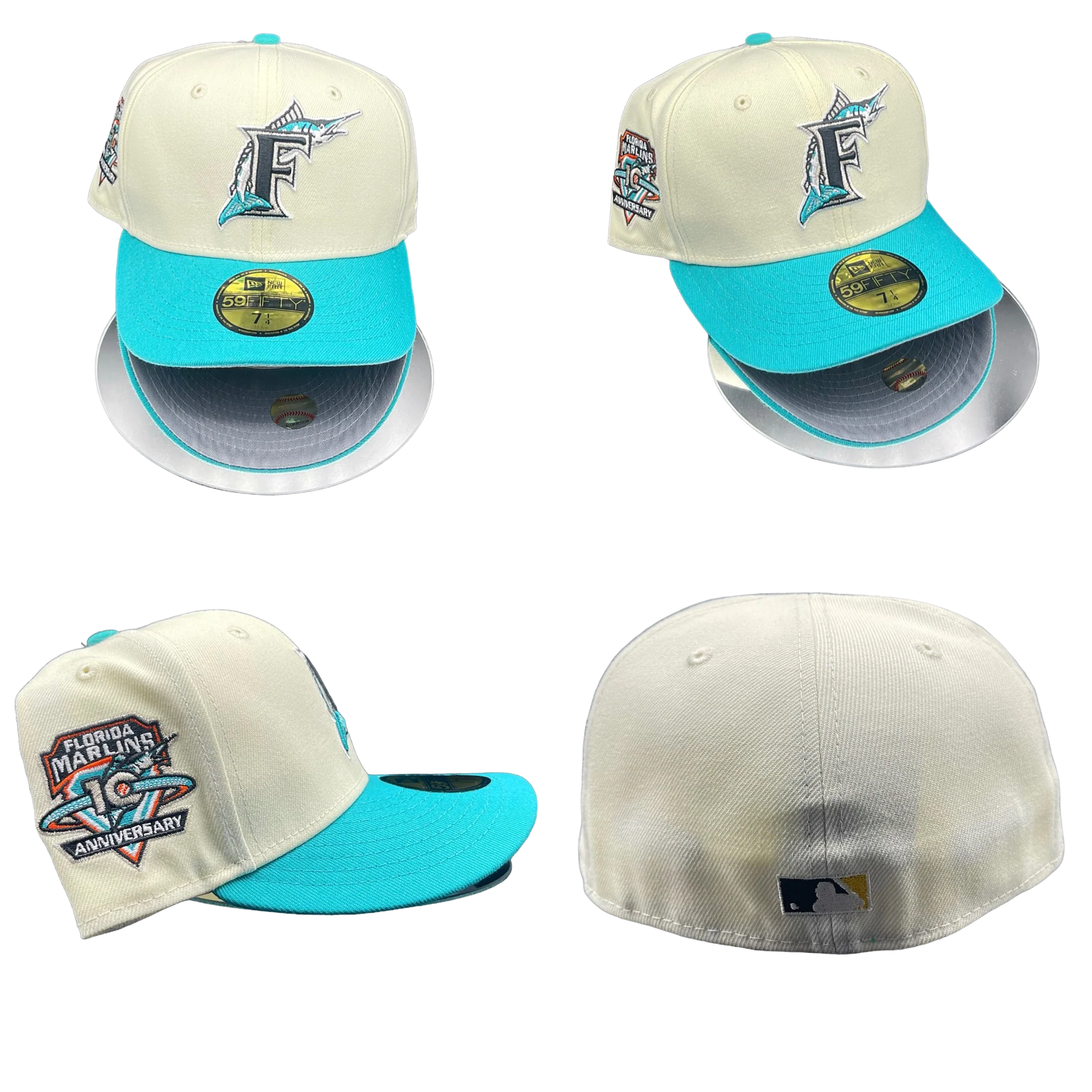 Florida Marlins Chrome & Teal Visor 10 - Image 6
