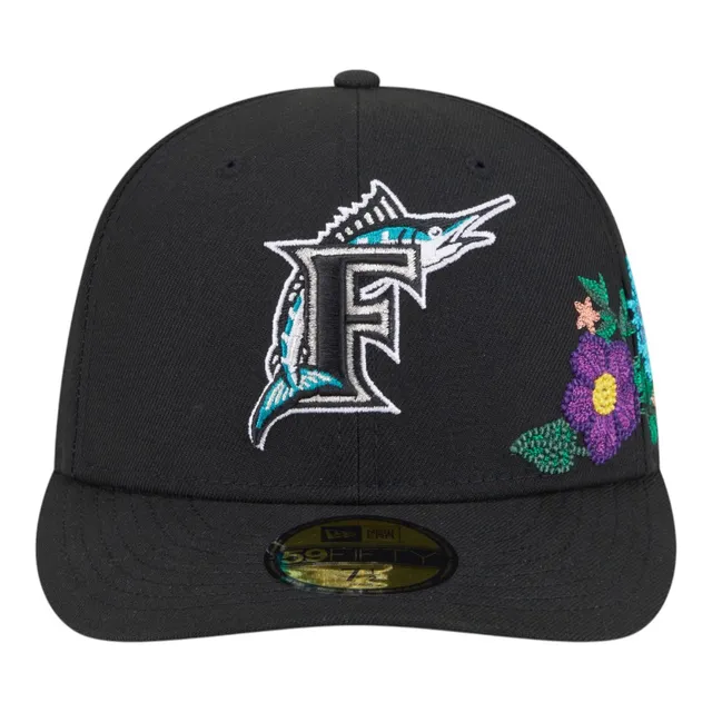Florida Marlins Black Floral Chain Stitch Green UV - Image 2
