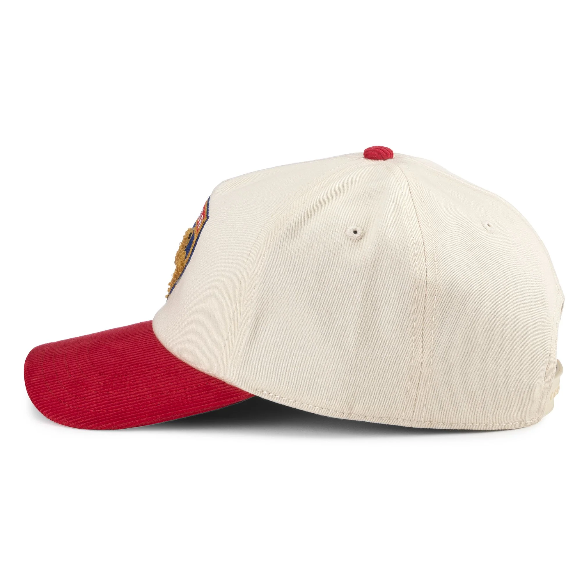 Florida Panthers Creme and Red Corduroy Snap Back - Image 2
