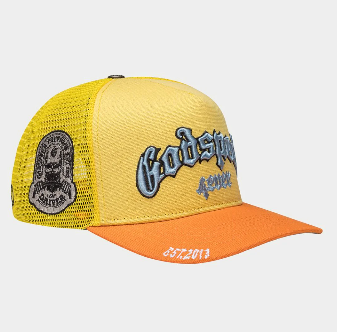 GODSPEED Yellow And Orange Trucker Snap Back - Image 5