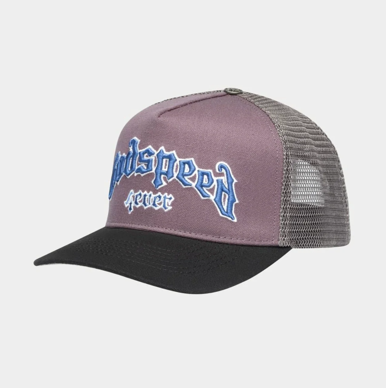 GodSpeed Forever Trucker Hat (Grey/French Blue) - Image 2