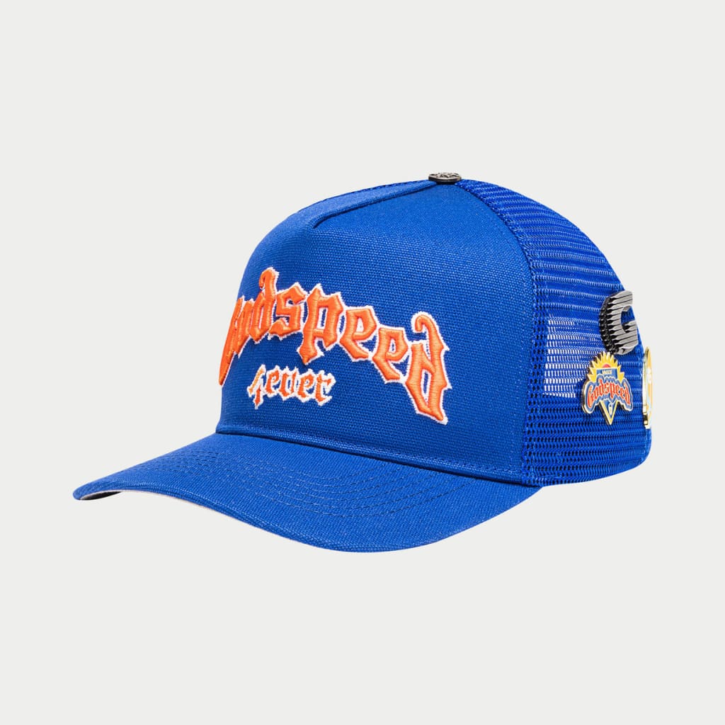 GODSPEED Forever Royal Blue & Orange Trucker Hat - Image 2