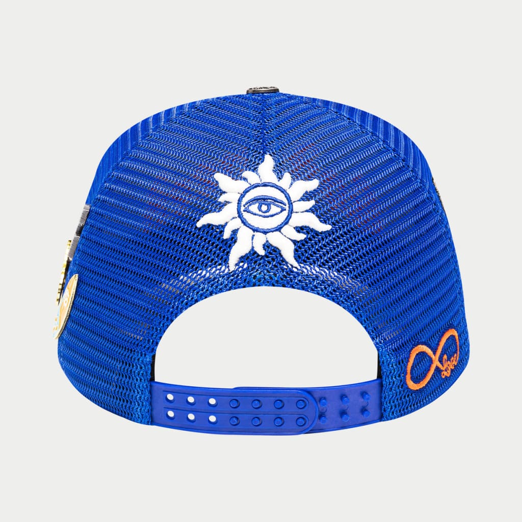 GODSPEED Forever Royal Blue & Orange Trucker Hat - Image 3