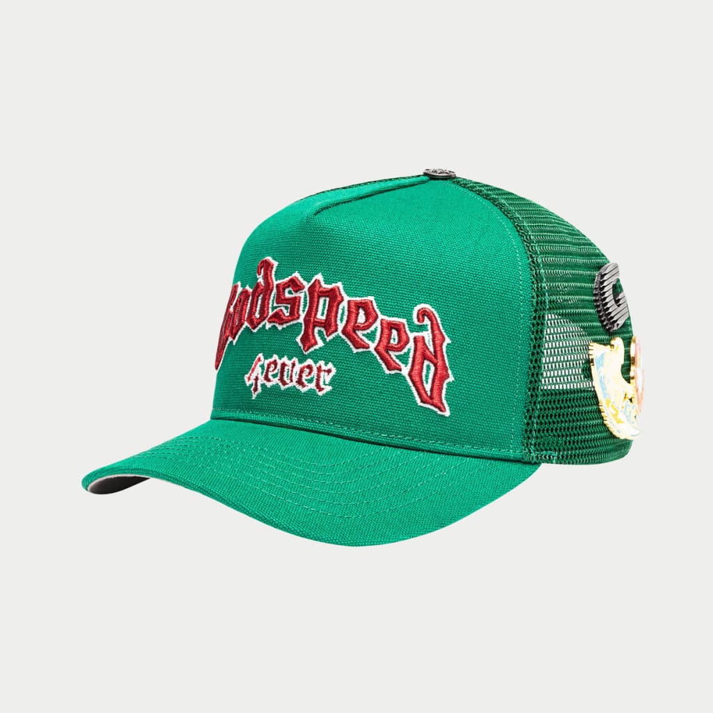 GODSPEED Forever All Green-Red Trucker Hat - Image 2