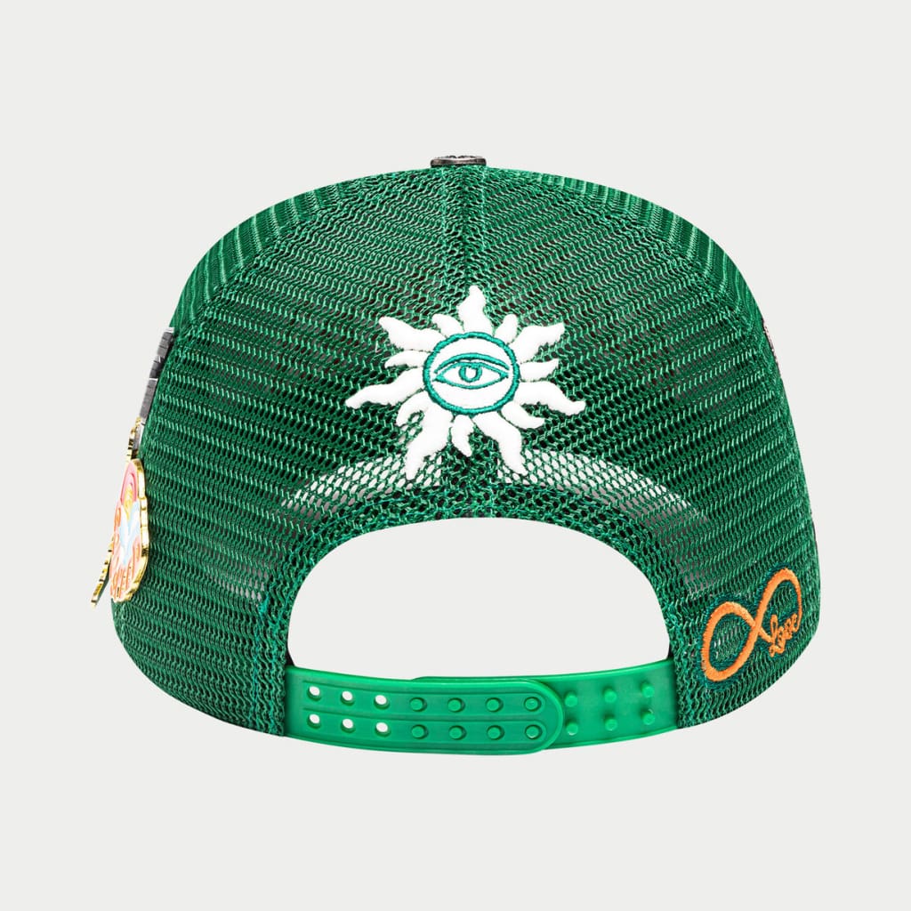 GODSPEED Forever All Green-Red Trucker Hat - Image 3