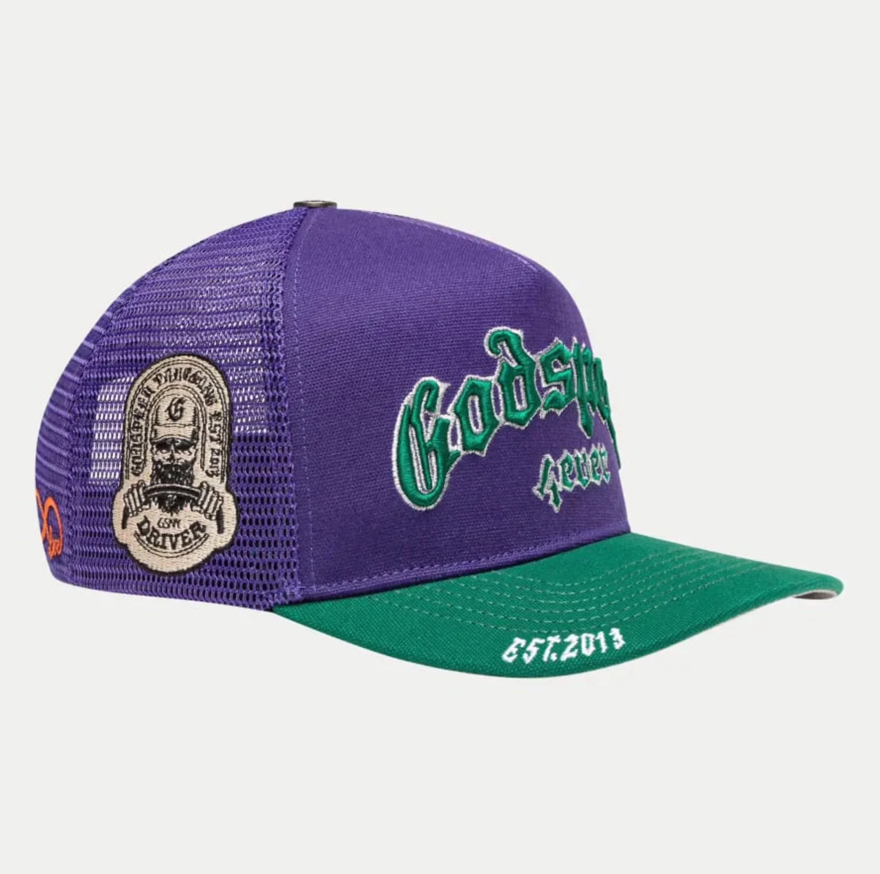 GODSPEED Forever 2 tone Purple-Green Trucker Hat - Image 3