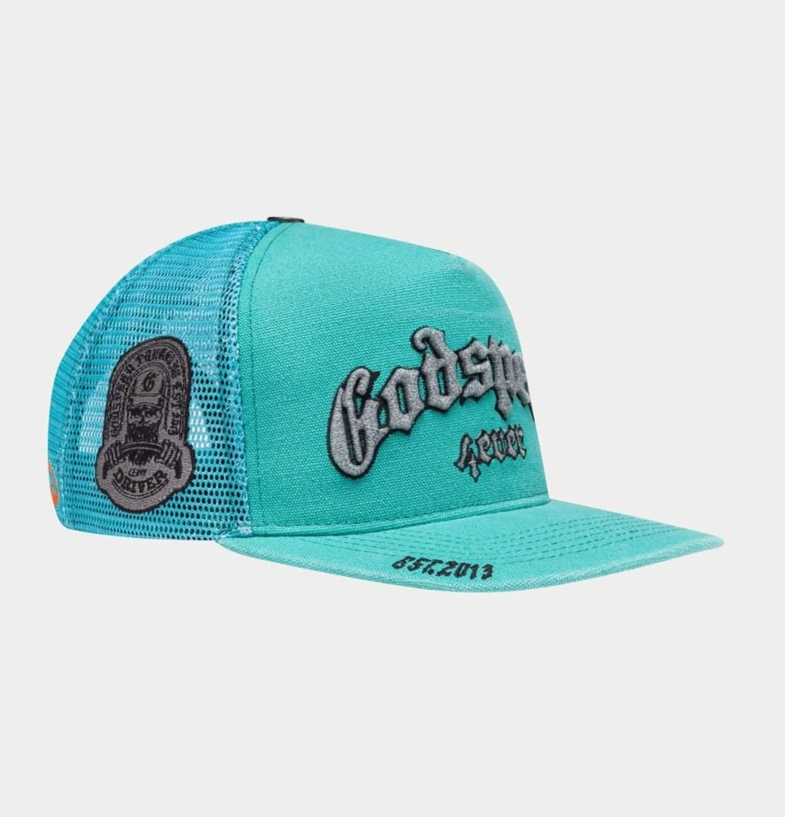 GODSPEED Forever Teal Washed Trucker Snap Back - Image 2