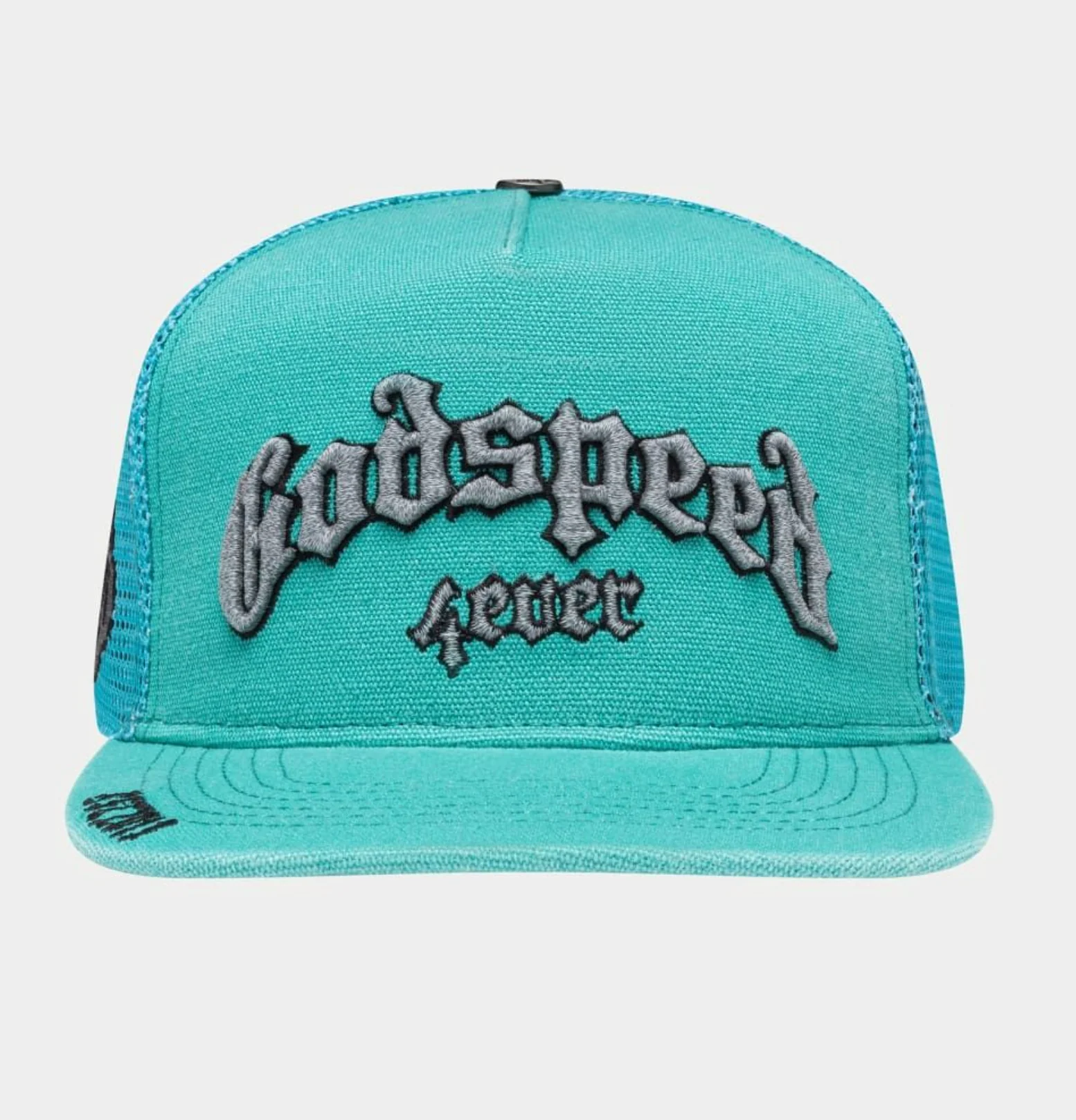 GODSPEED Forever Teal Washed Trucker Snap Back - Image 5