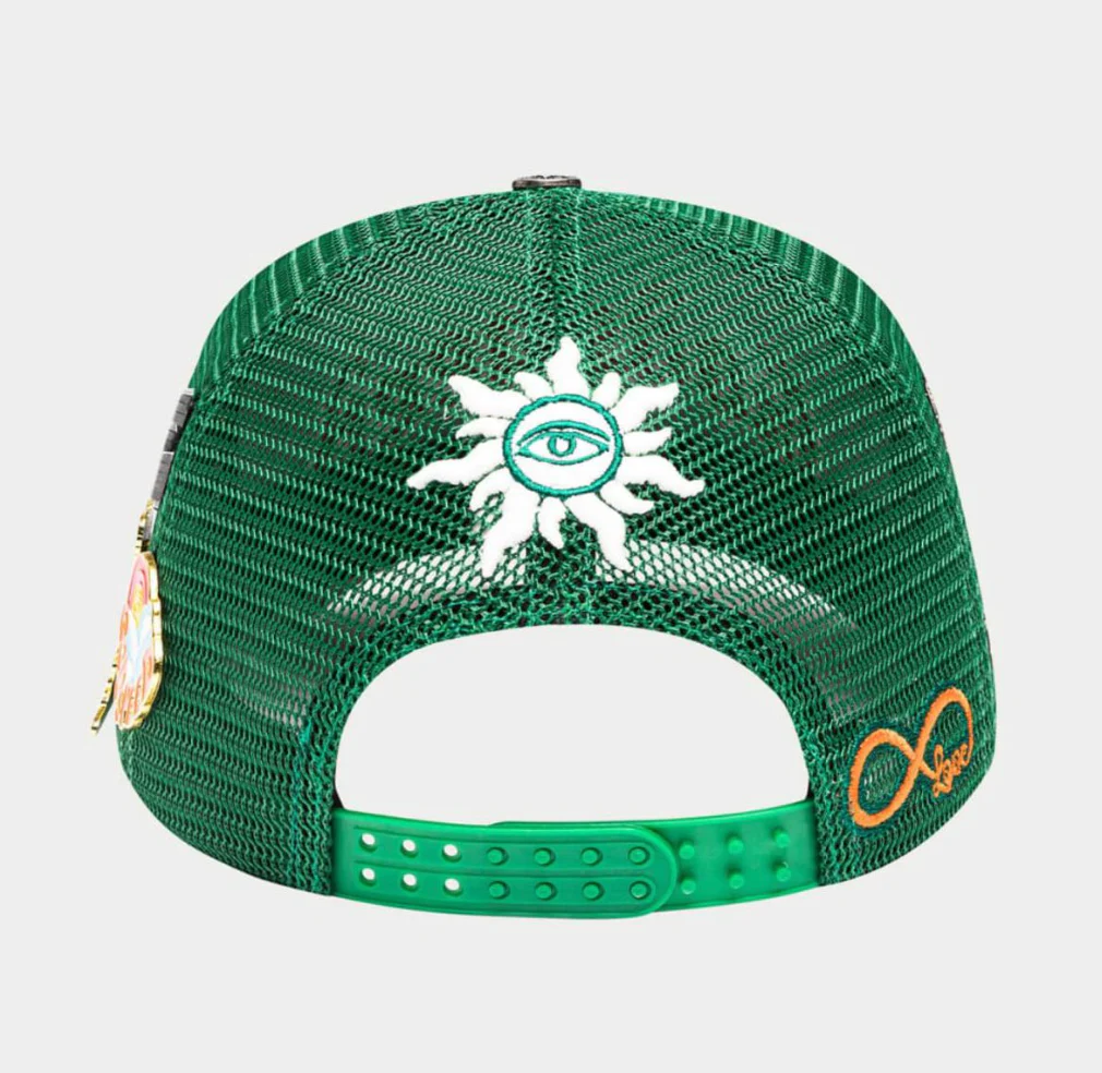 GODSPEED Forever (Green/RED) Trucker Hat - Image 3