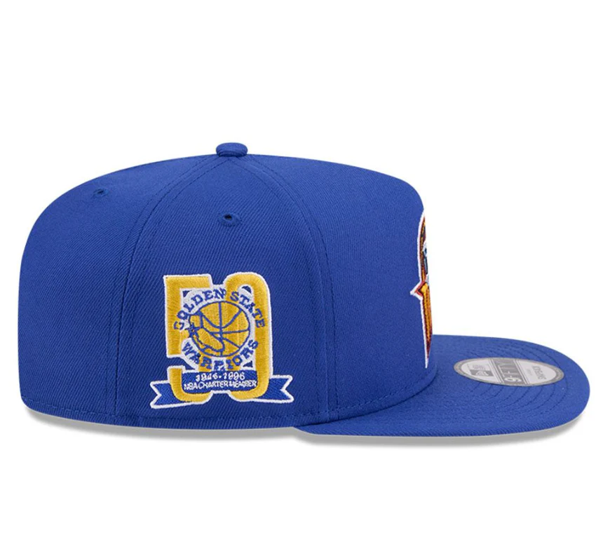 Golden State Warriors Royal HWC AFrame 50Th Anniversary Snap Back - Image 2