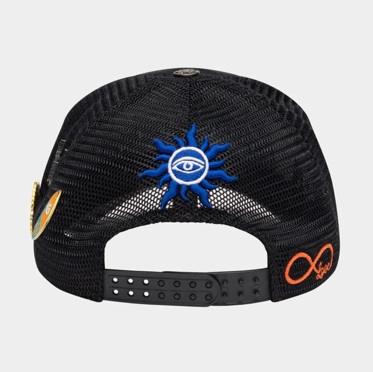 GodSpeed Forever Trucker Hat (Black Washed/Green) - Image 4