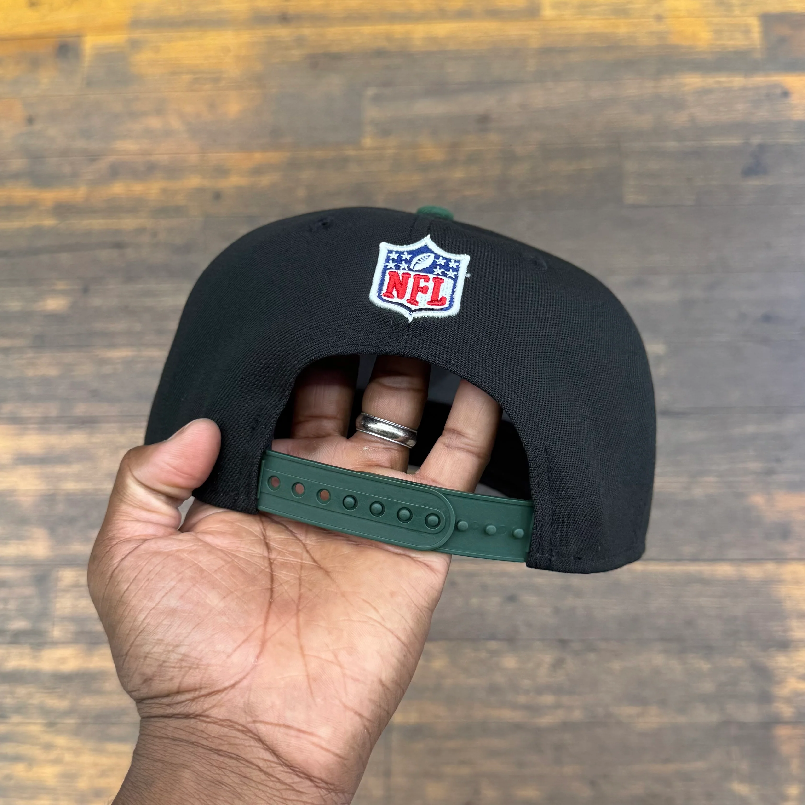 Green Bay Packers Black NFL25 DRAFT 950 AFrame Snap Back - Image 4