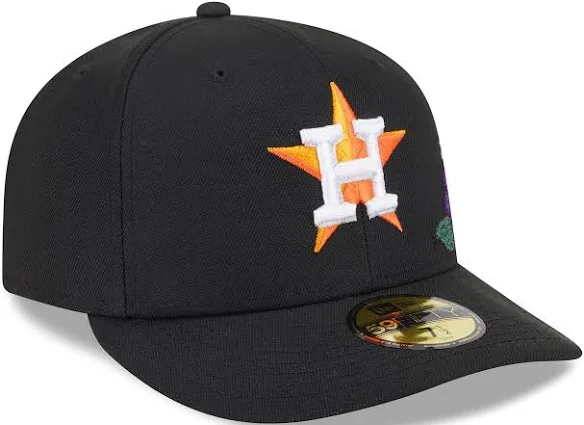 Houston Astros Black Floral Chain Stitch Green UV - Image 3